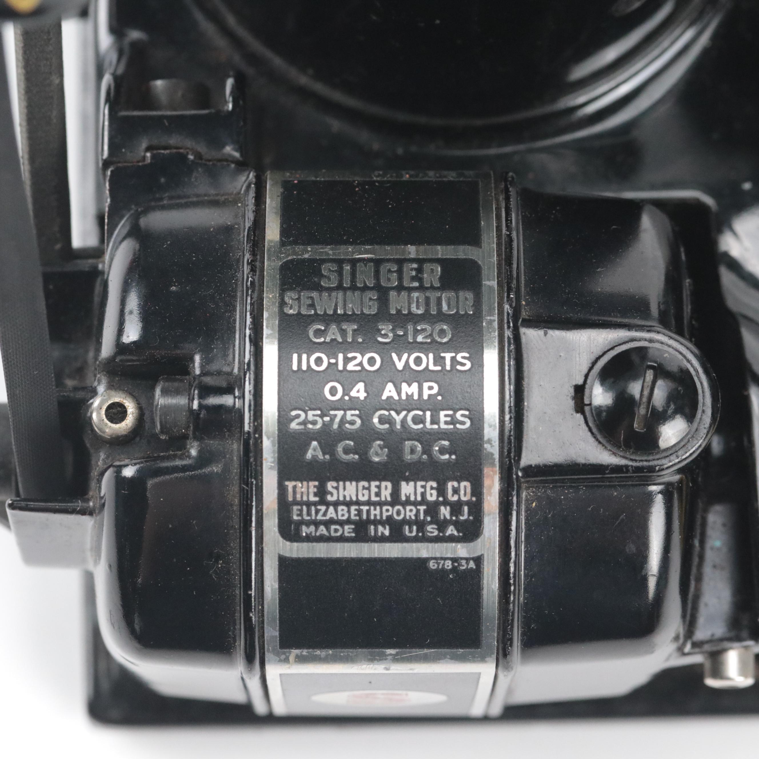 Singer 221 Featherlight Electric Sewing Machine, 1951