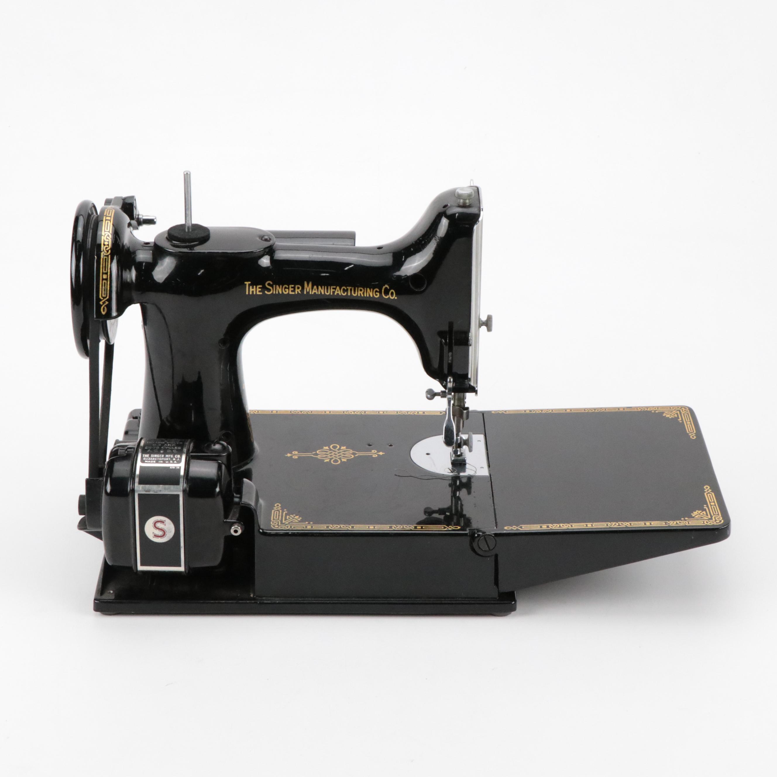 Singer 221 Featherlight Electric Sewing Machine, 1951