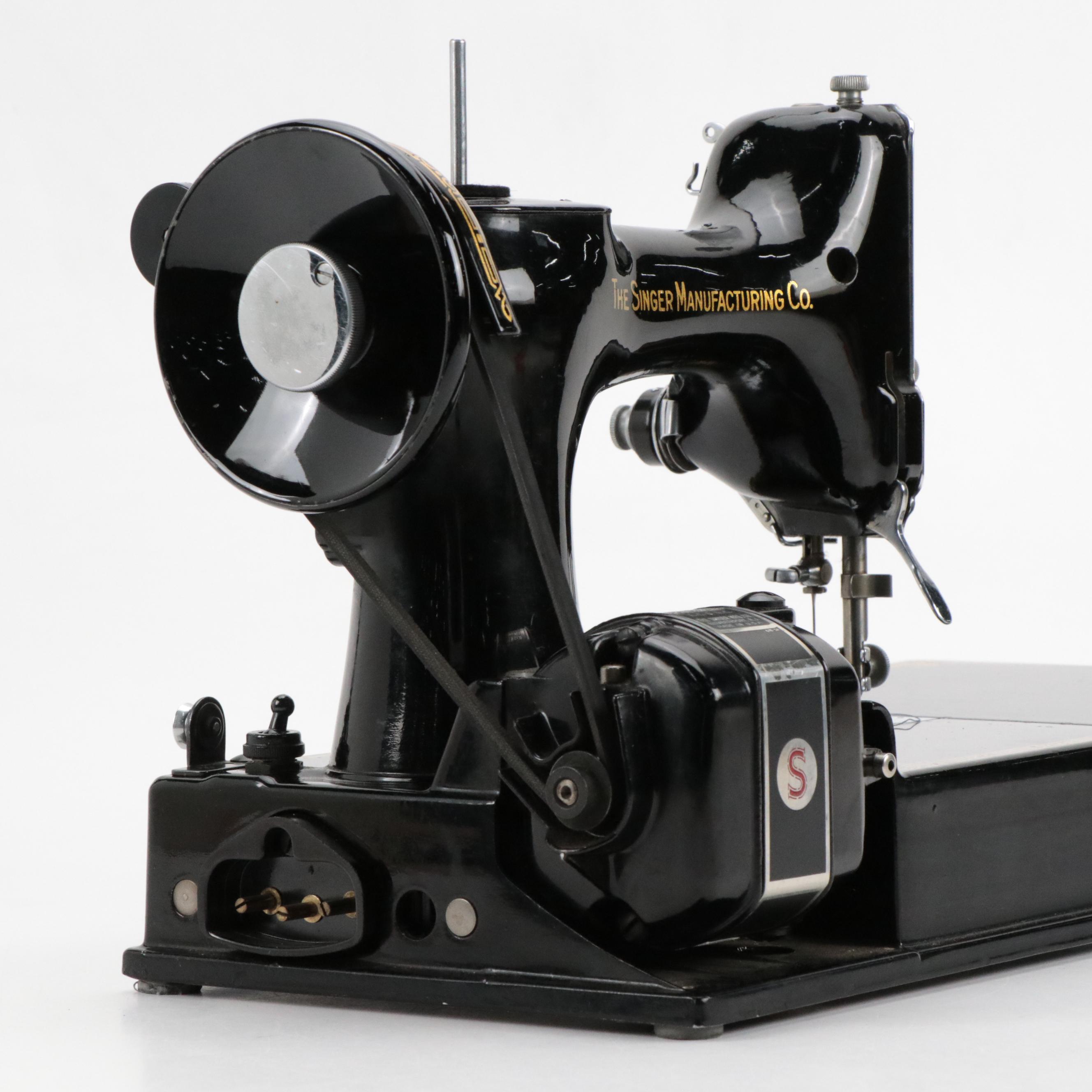 Singer 221 Featherlight Electric Sewing Machine, 1951