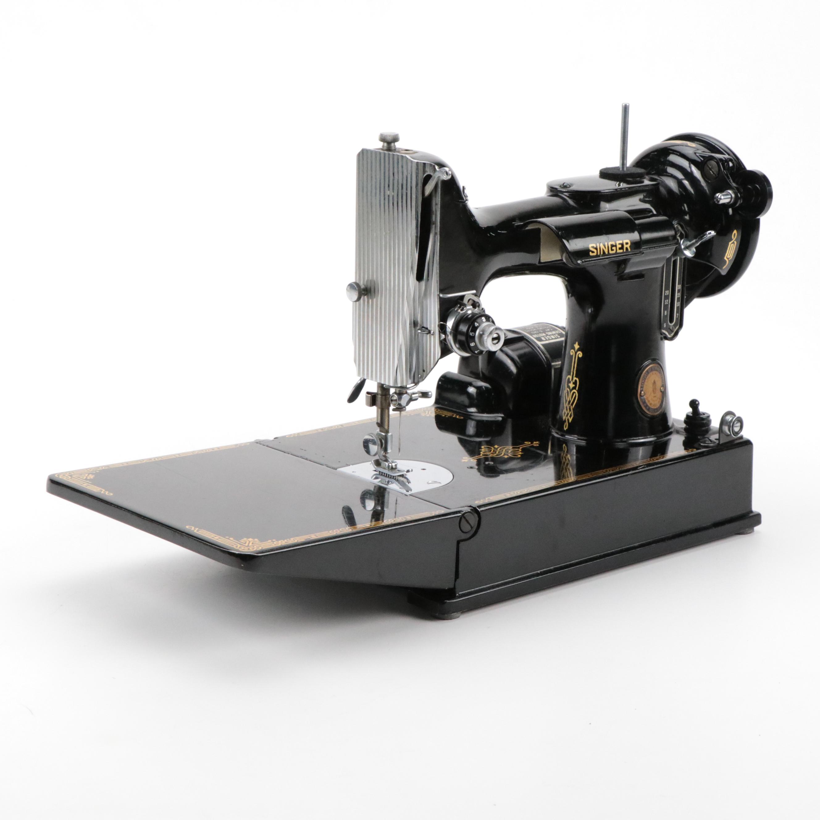 Singer 221 Featherlight Electric Sewing Machine, 1951