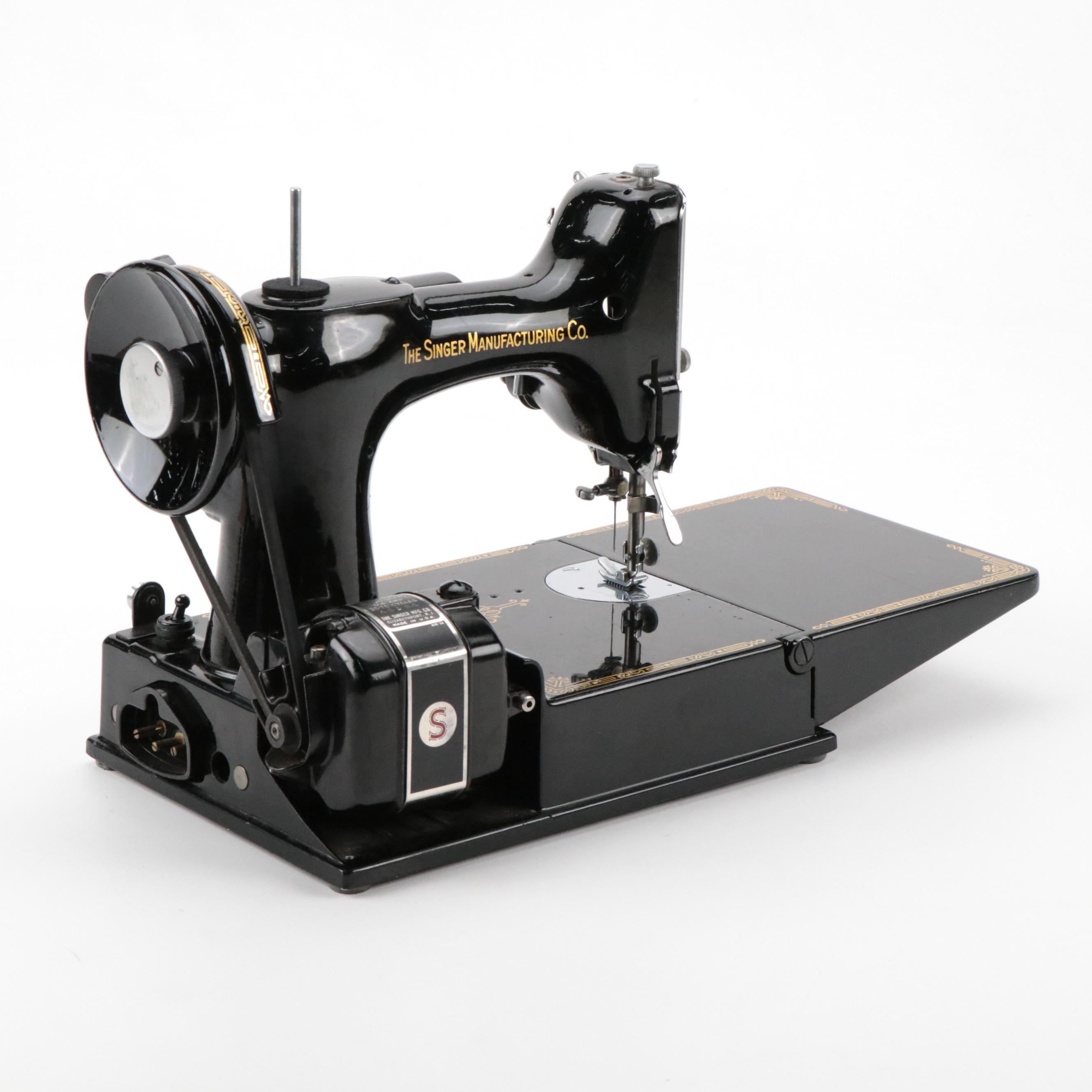 Singer 221 Featherlight Electric Sewing Machine, 1951