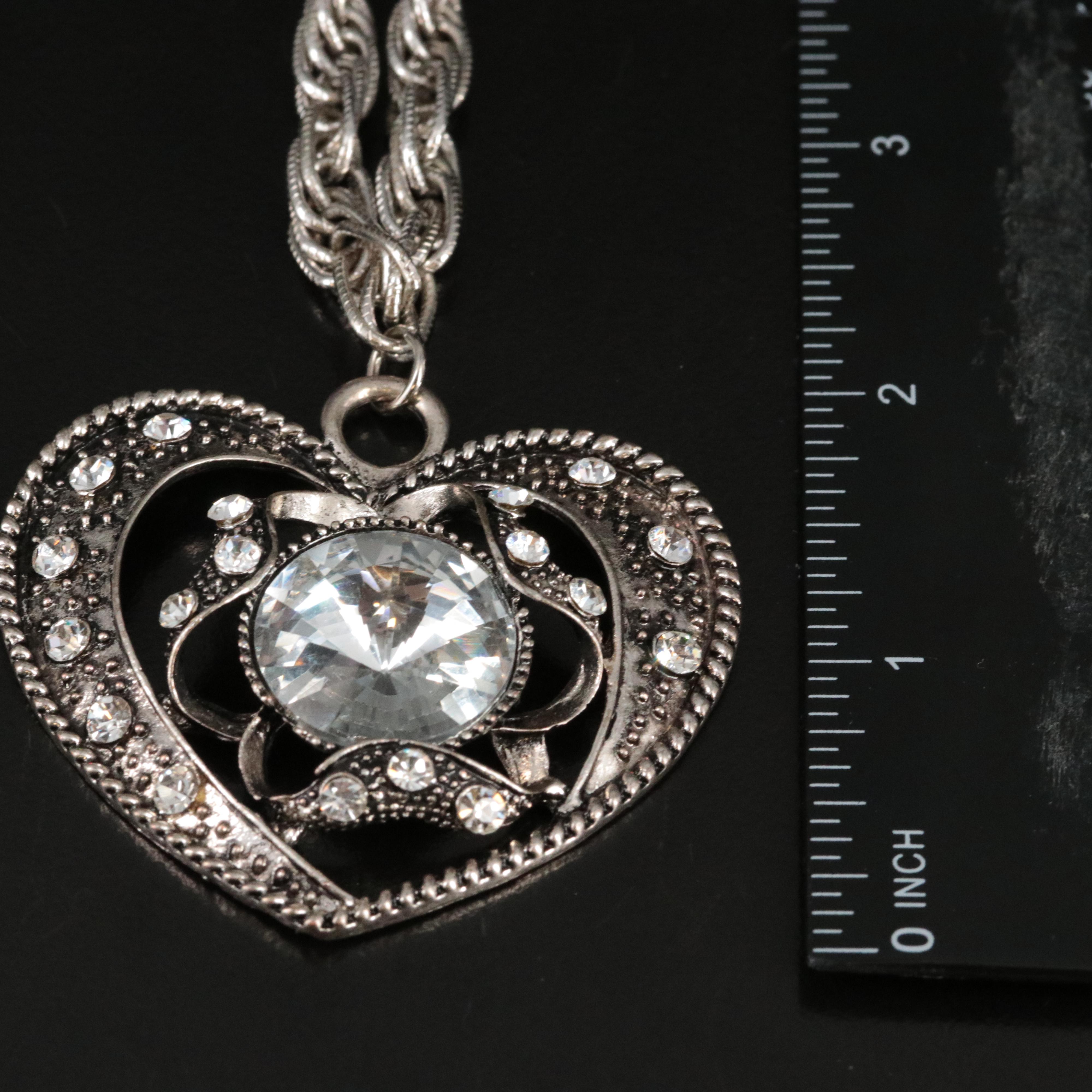 Whiting & Davis Heart Necklace Featured in Jewelry Selection