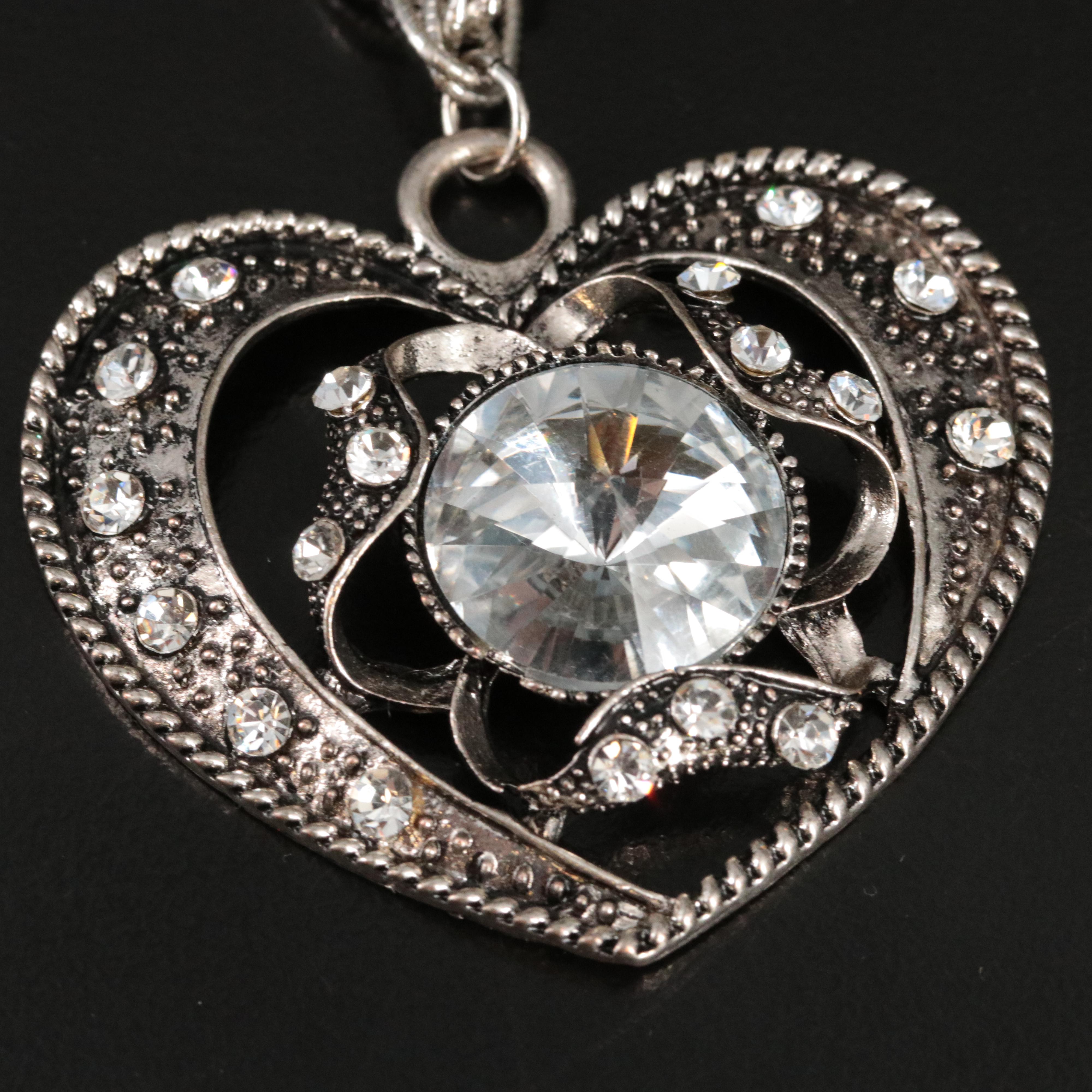 Whiting & Davis Heart Necklace Featured in Jewelry Selection