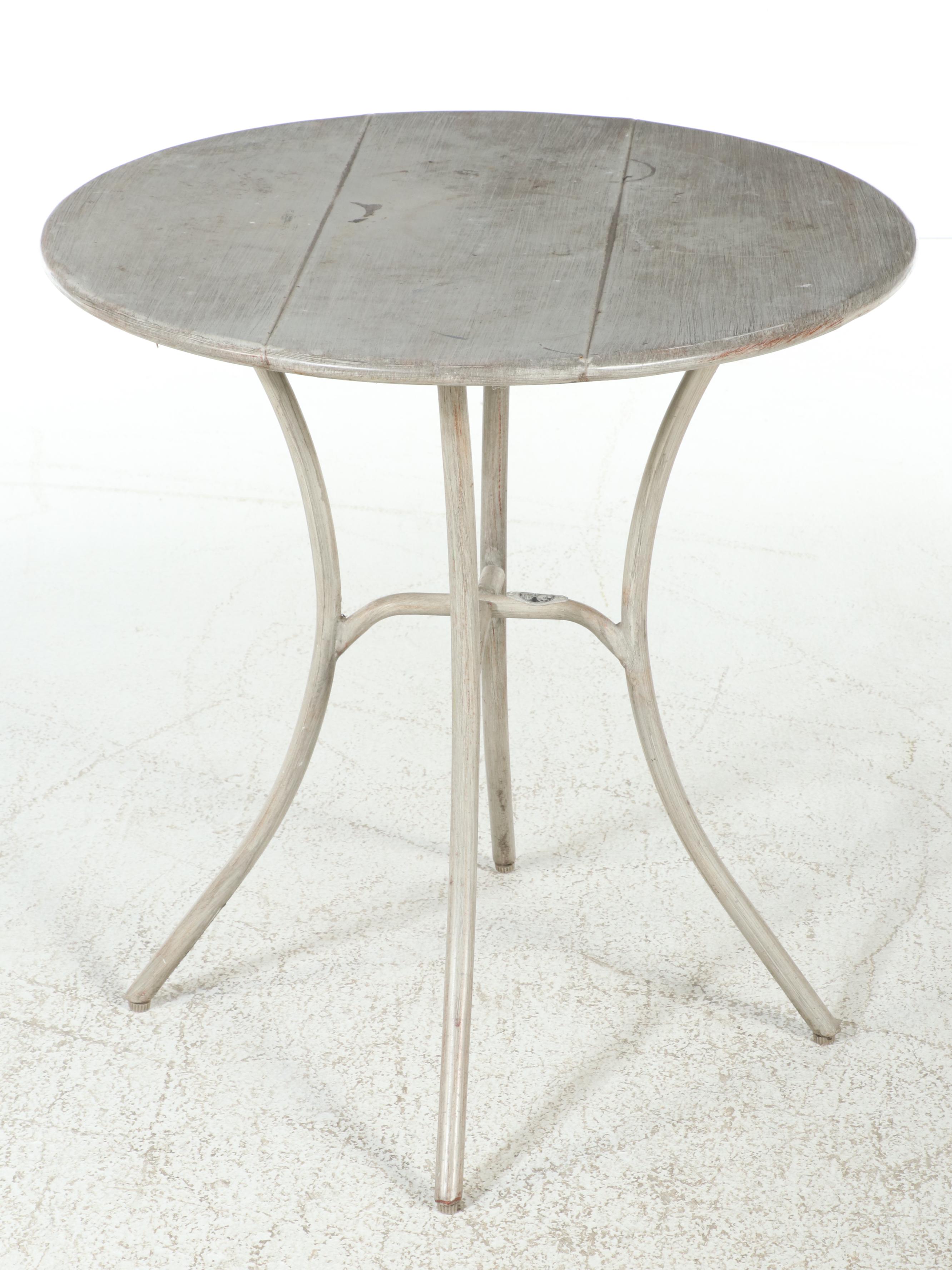 Hampton Bay Faux Bois Three-Piece Patio Bistro Dining Set