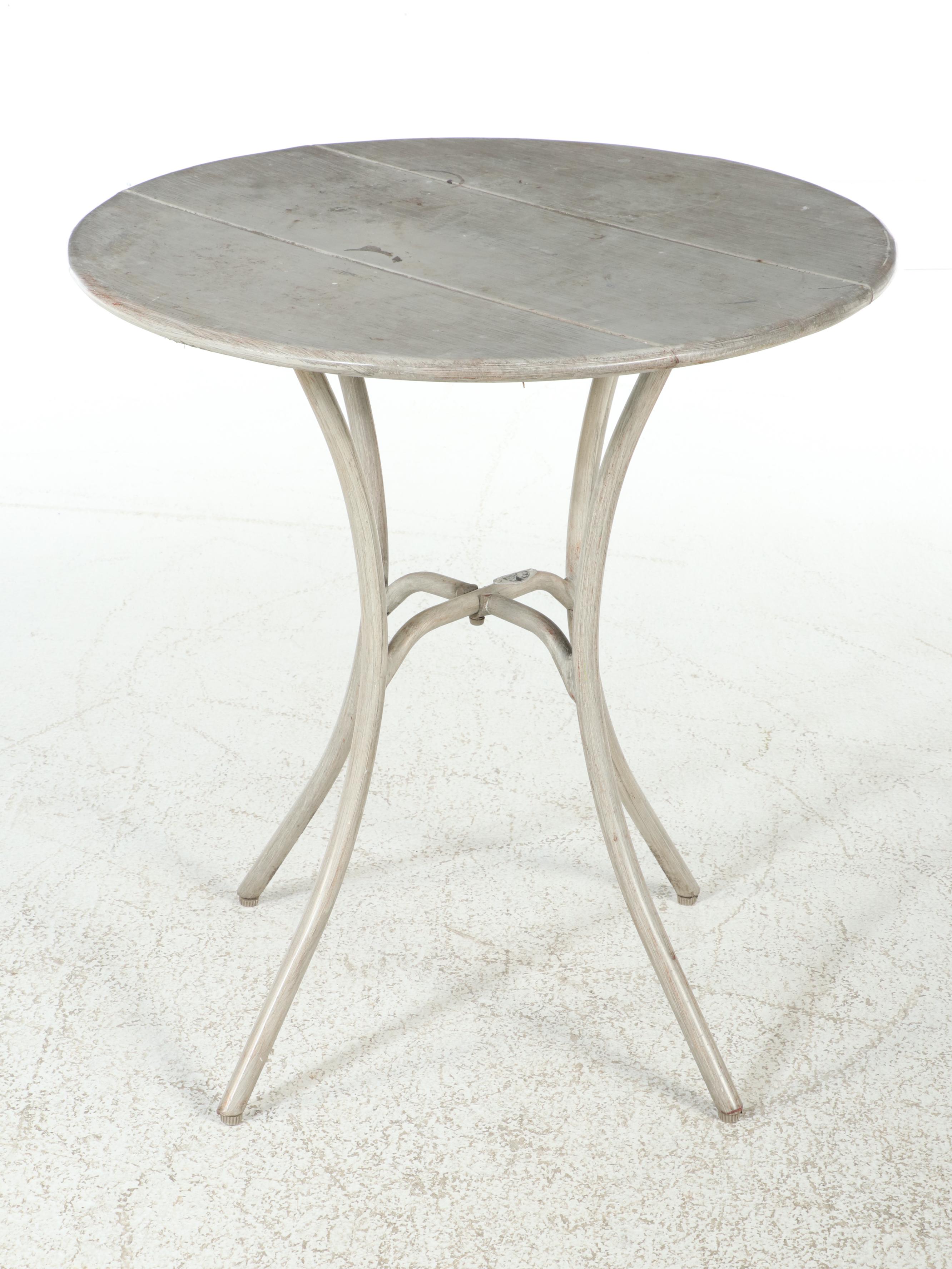 Hampton Bay Faux Bois Three-Piece Patio Bistro Dining Set