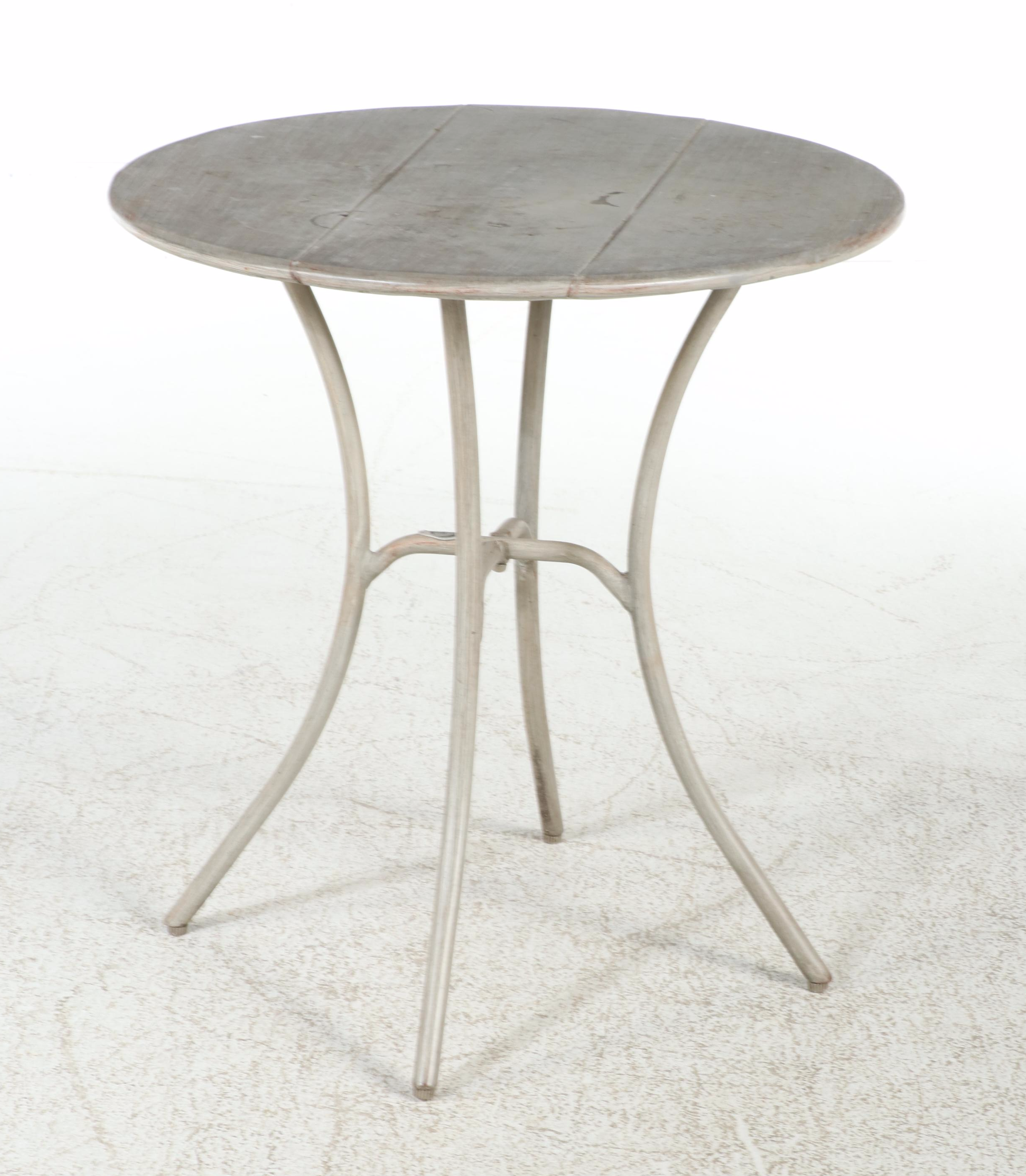 Hampton Bay Faux Bois Three-Piece Patio Bistro Dining Set