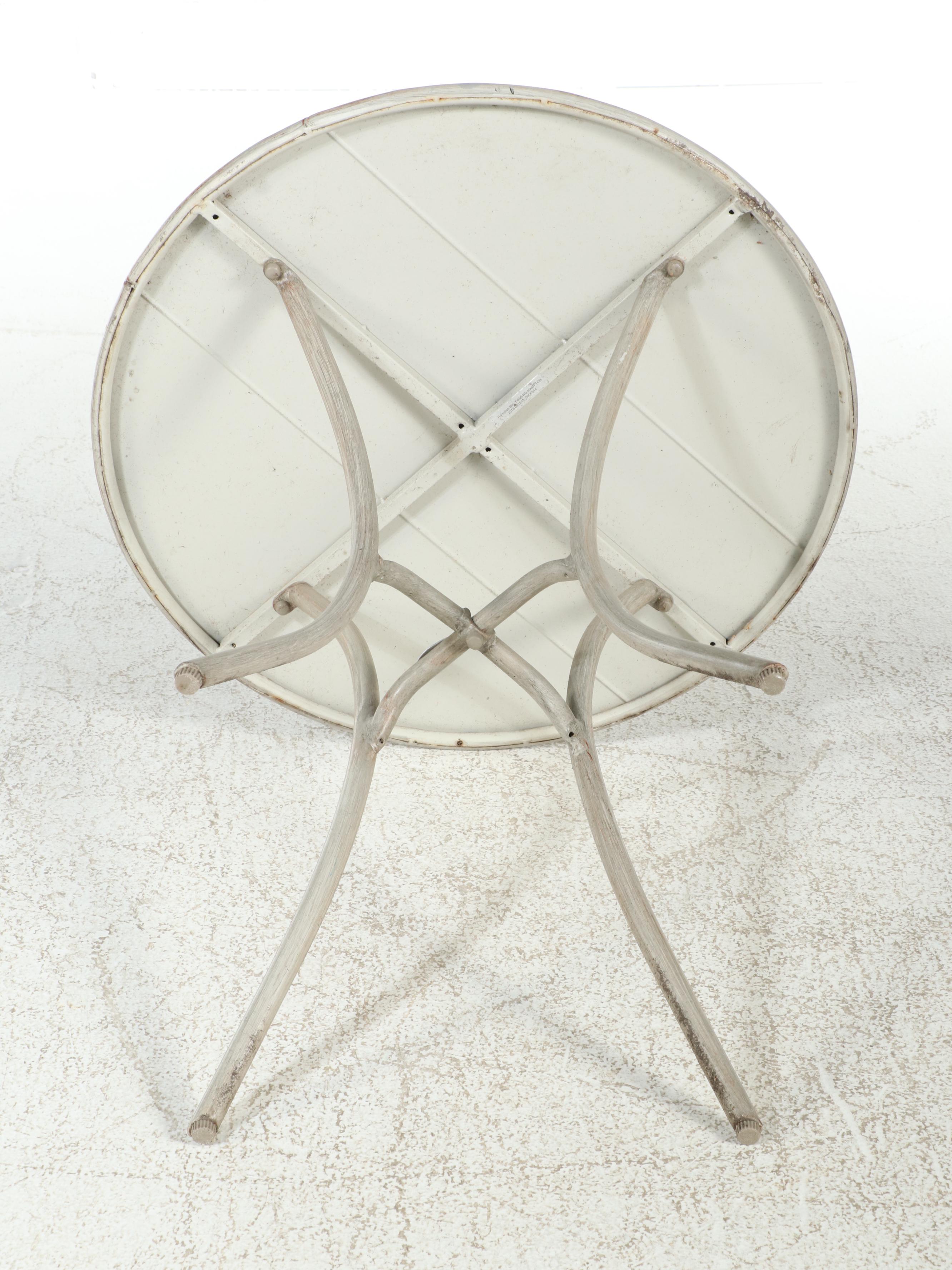 Hampton Bay Faux Bois Three-Piece Patio Bistro Dining Set