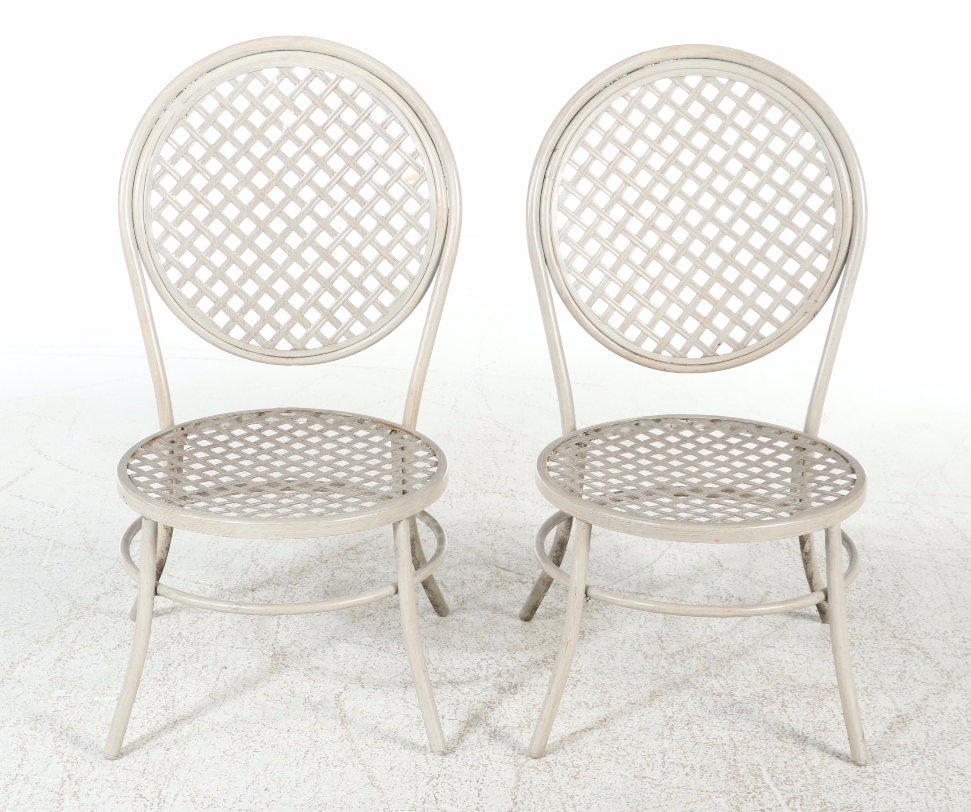 Hampton Bay Faux Bois Three-Piece Patio Bistro Dining Set