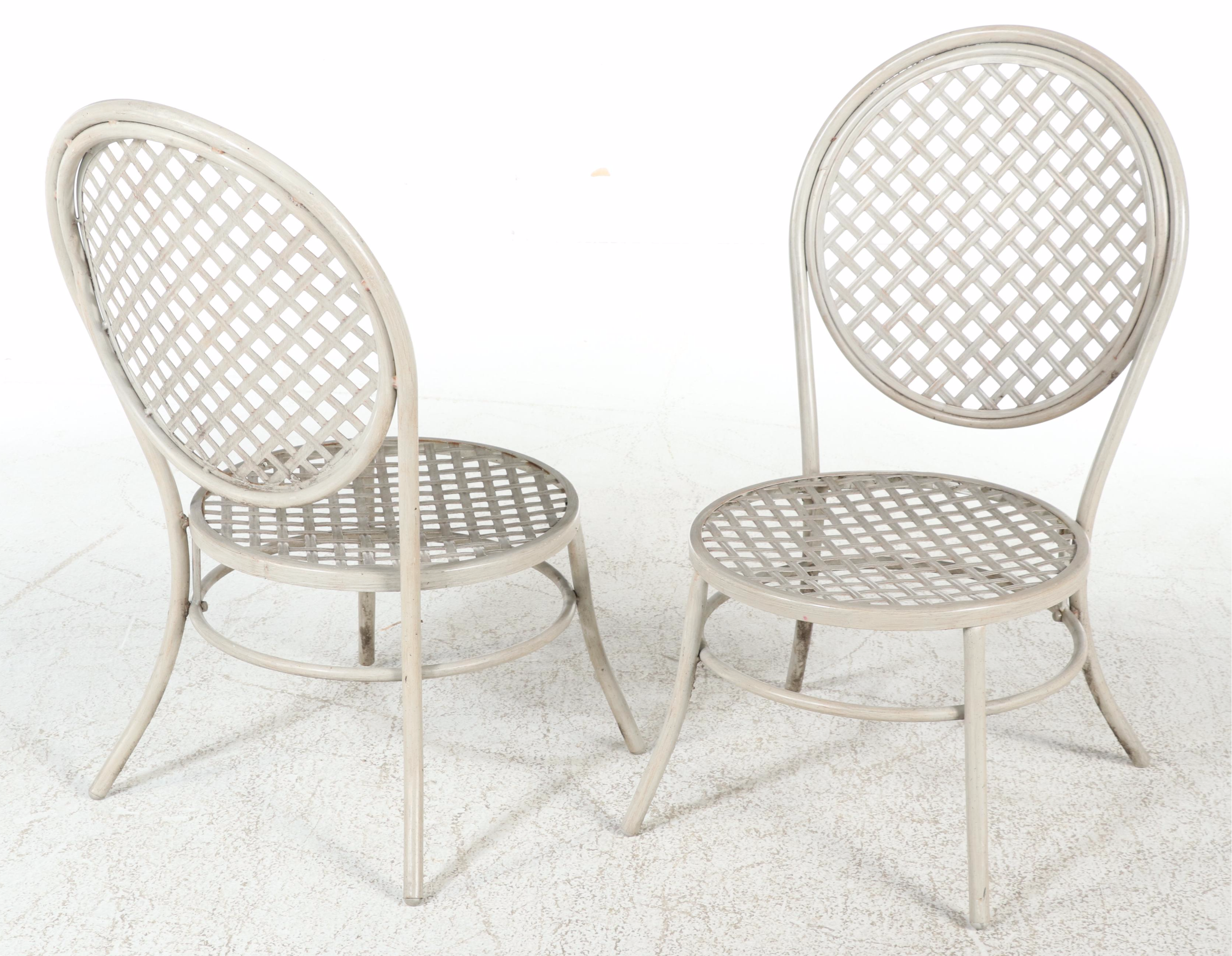 Hampton Bay Faux Bois Three-Piece Patio Bistro Dining Set