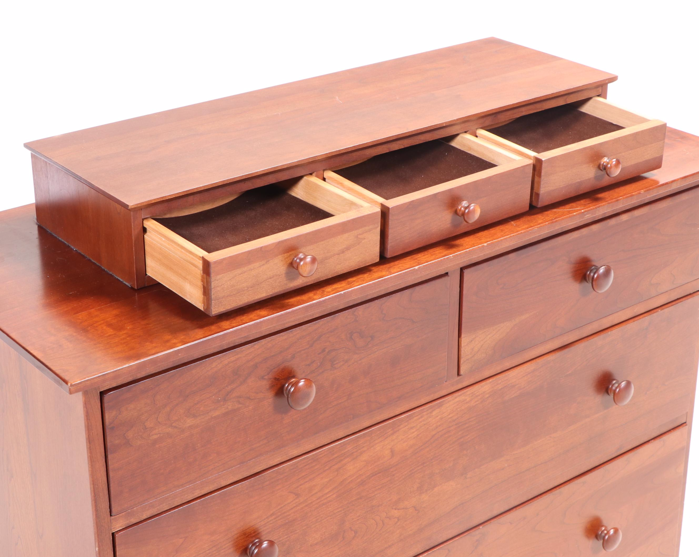 Ethan Allen "American Impressions" Cherrywood Four-Drawer Chest with Deck
