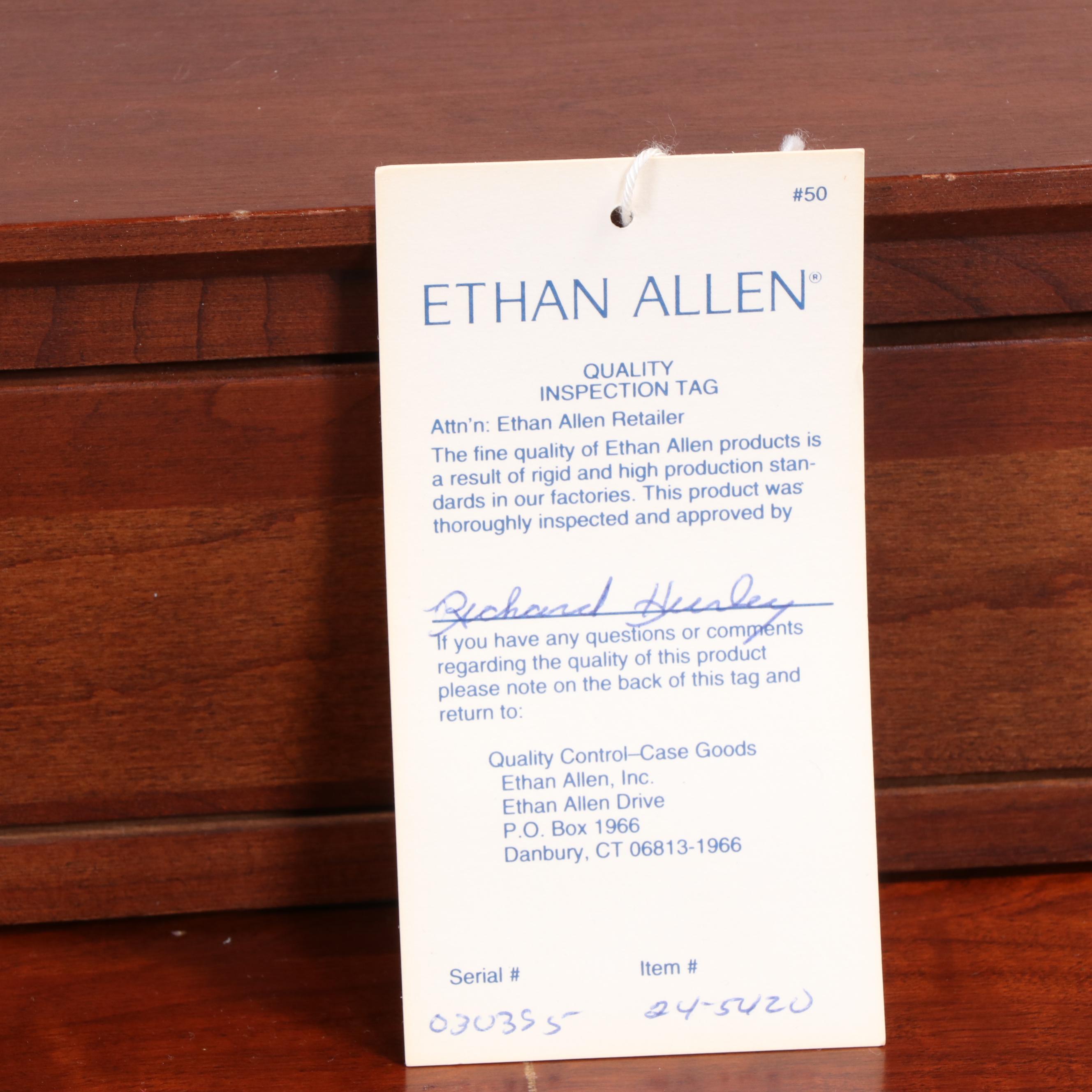 Ethan Allen "American Impressions" Cherrywood Four-Drawer Chest with Deck