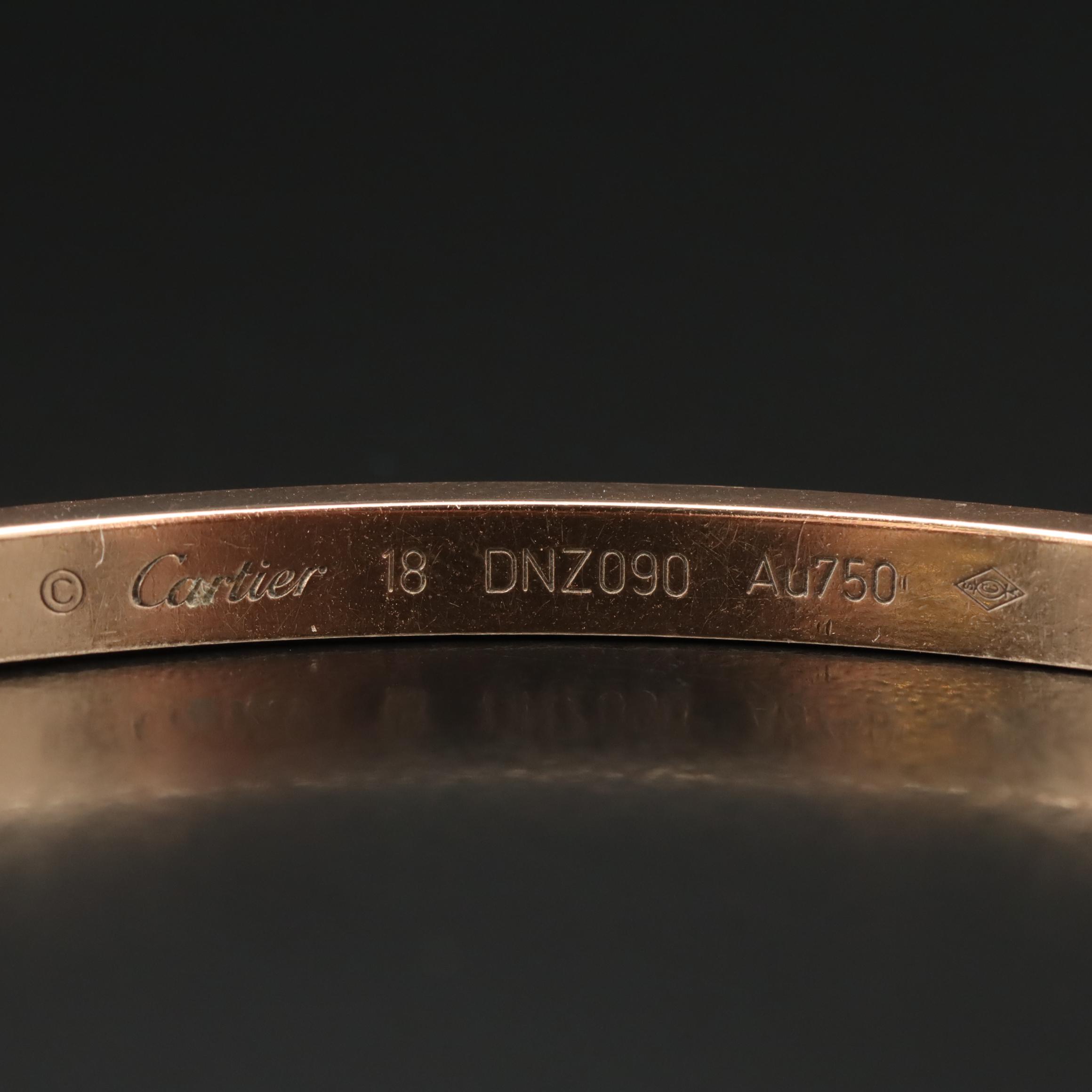 Cartier LOVE 18K Rose Gold Bracelet