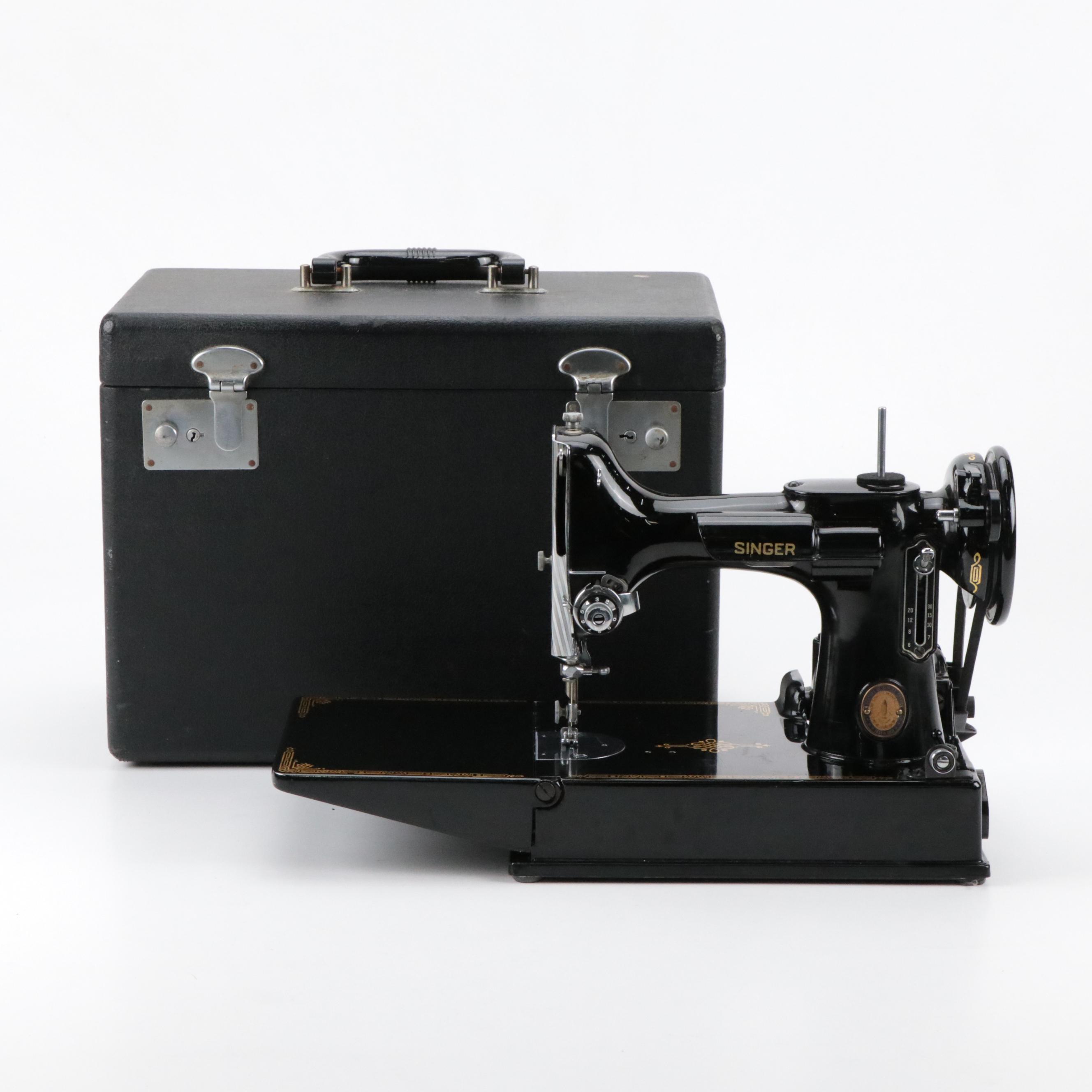 Singer 221 Featherlight Electric Sewing Machine, 1951
