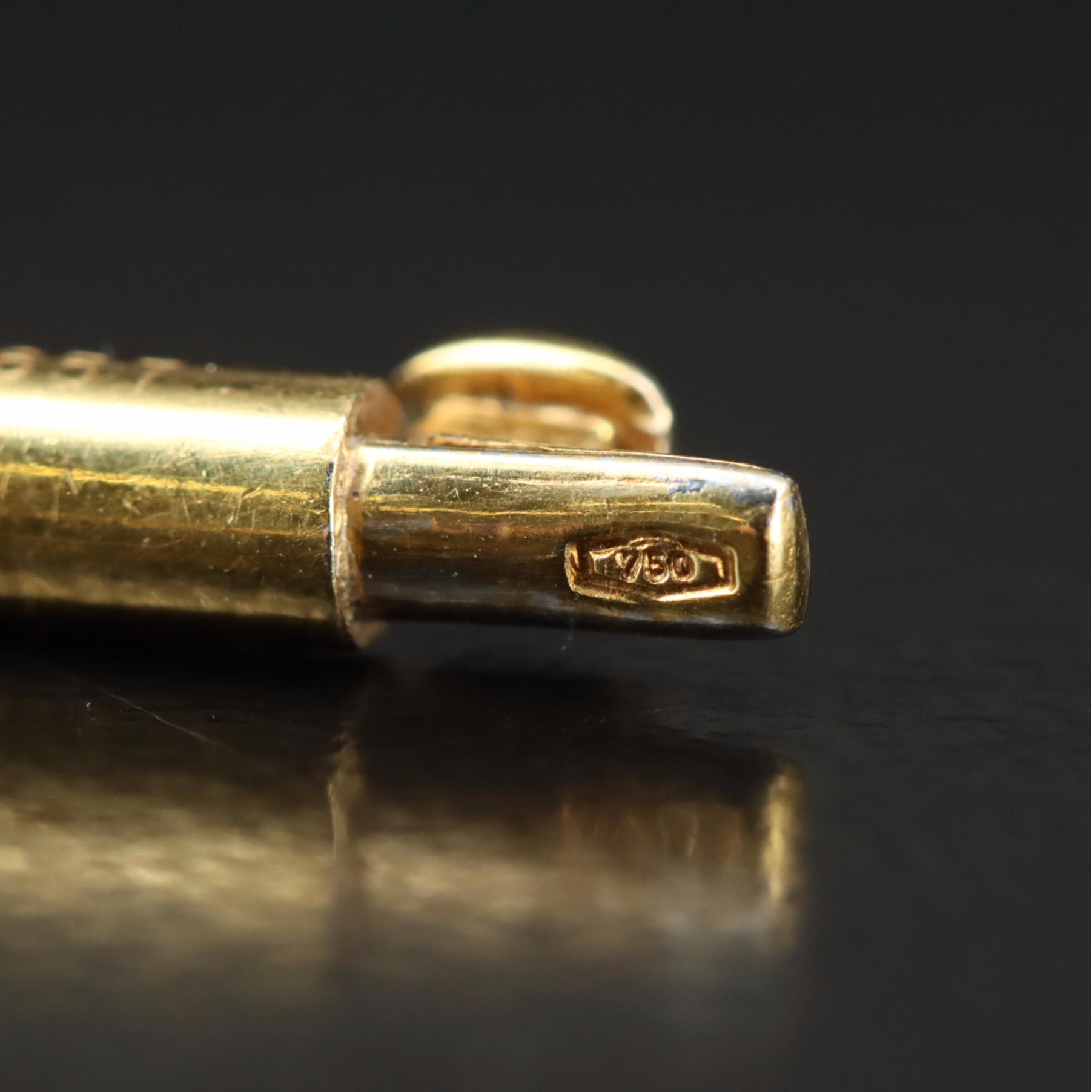 Cartier 18K Omega Tube Link Necklace