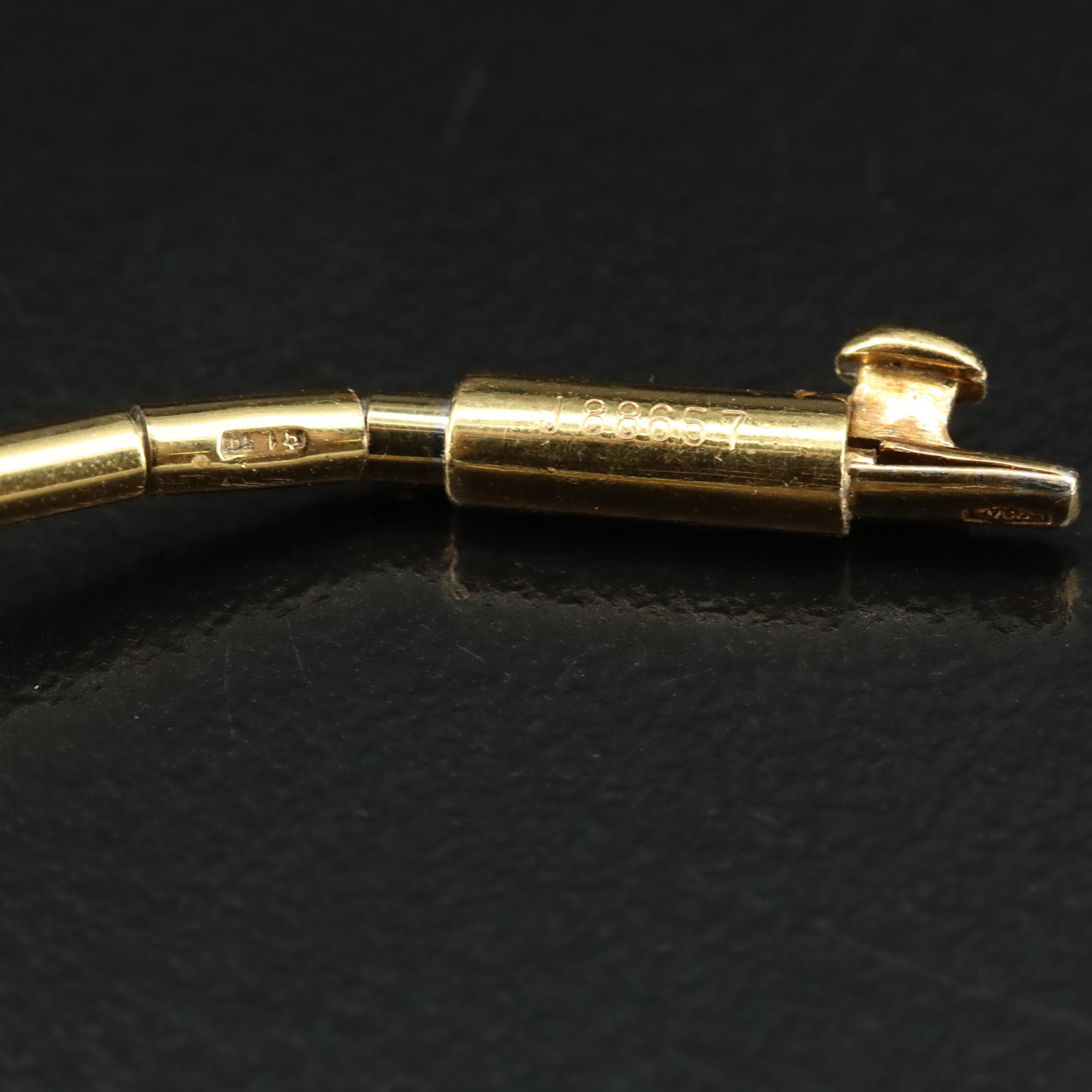 Cartier 18K Omega Tube Link Necklace