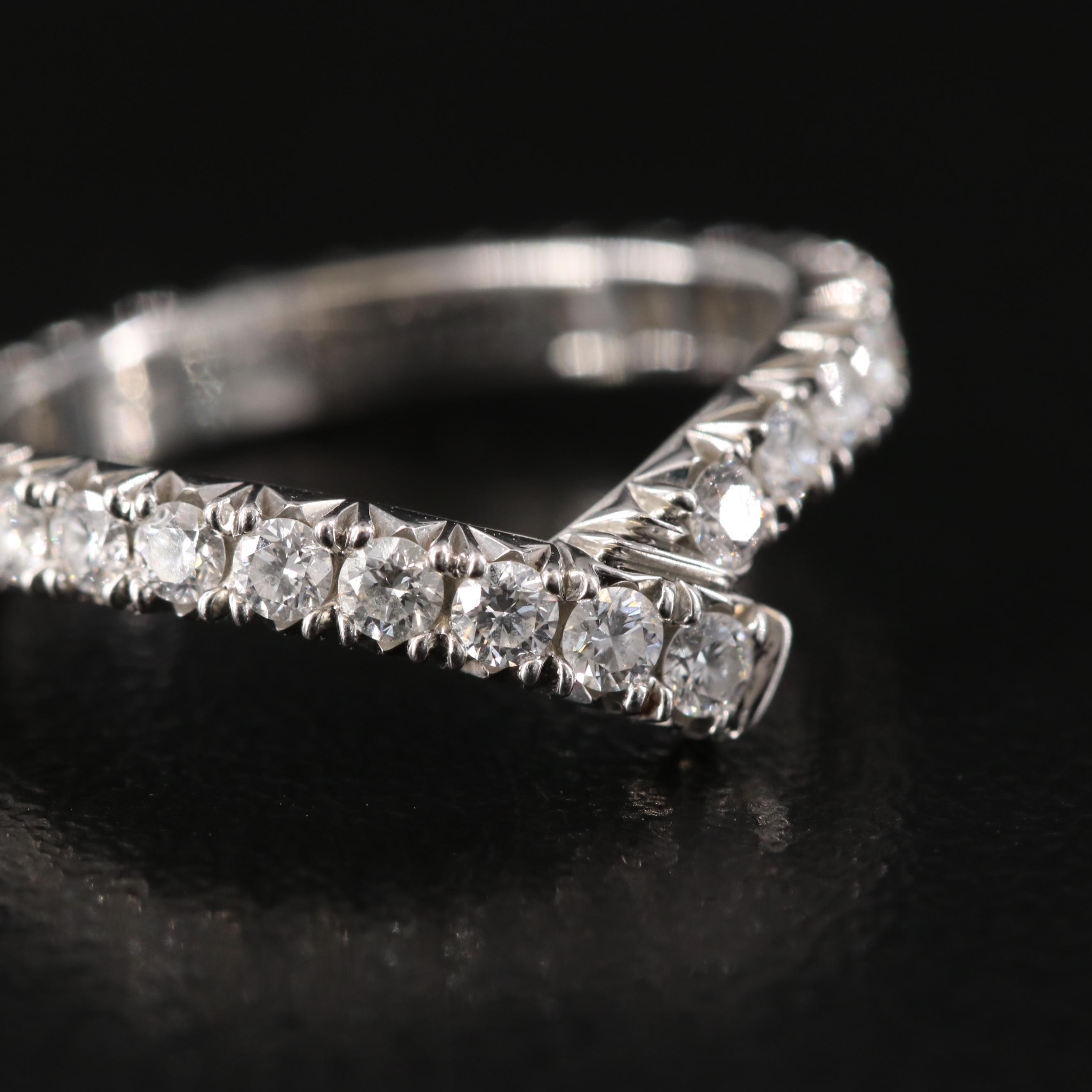 Harry Winston Ribbon Platinum 0.80 CTW Diamond Eternity Band