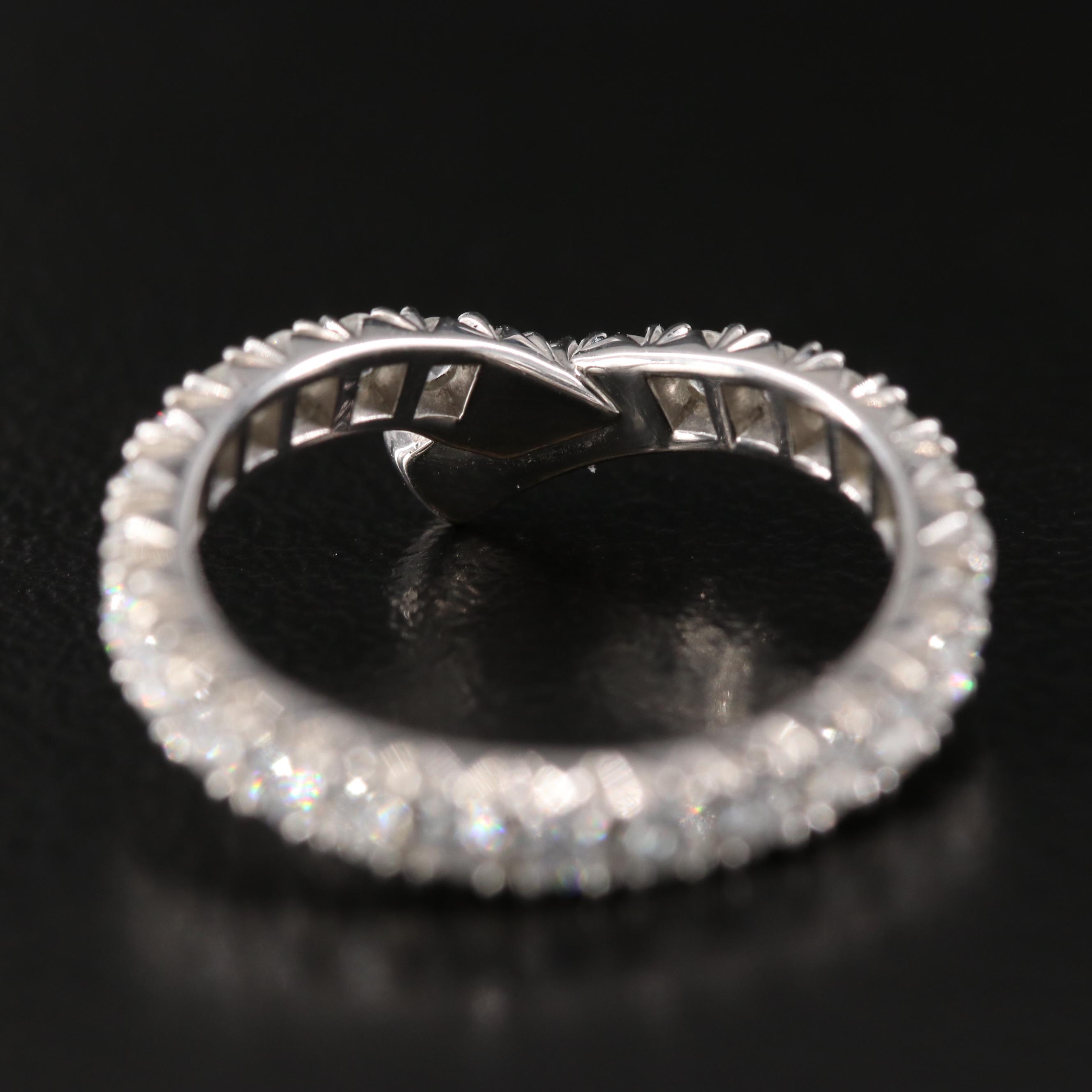 Harry Winston Ribbon Platinum 0.80 CTW Diamond Eternity Band