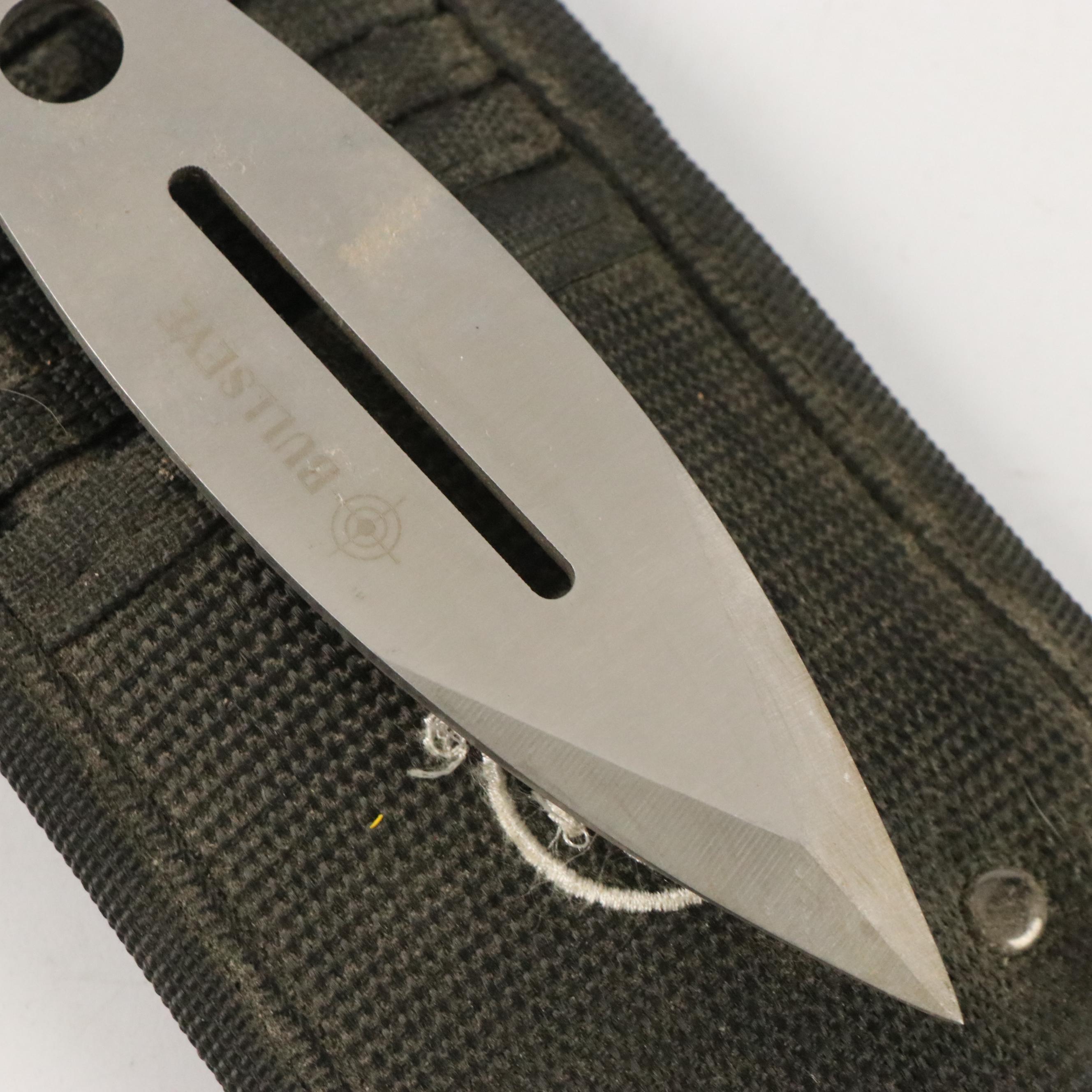 Smith & Wesson Bullseye Throwing Knives and SOG Throwing Knives with Sheaths