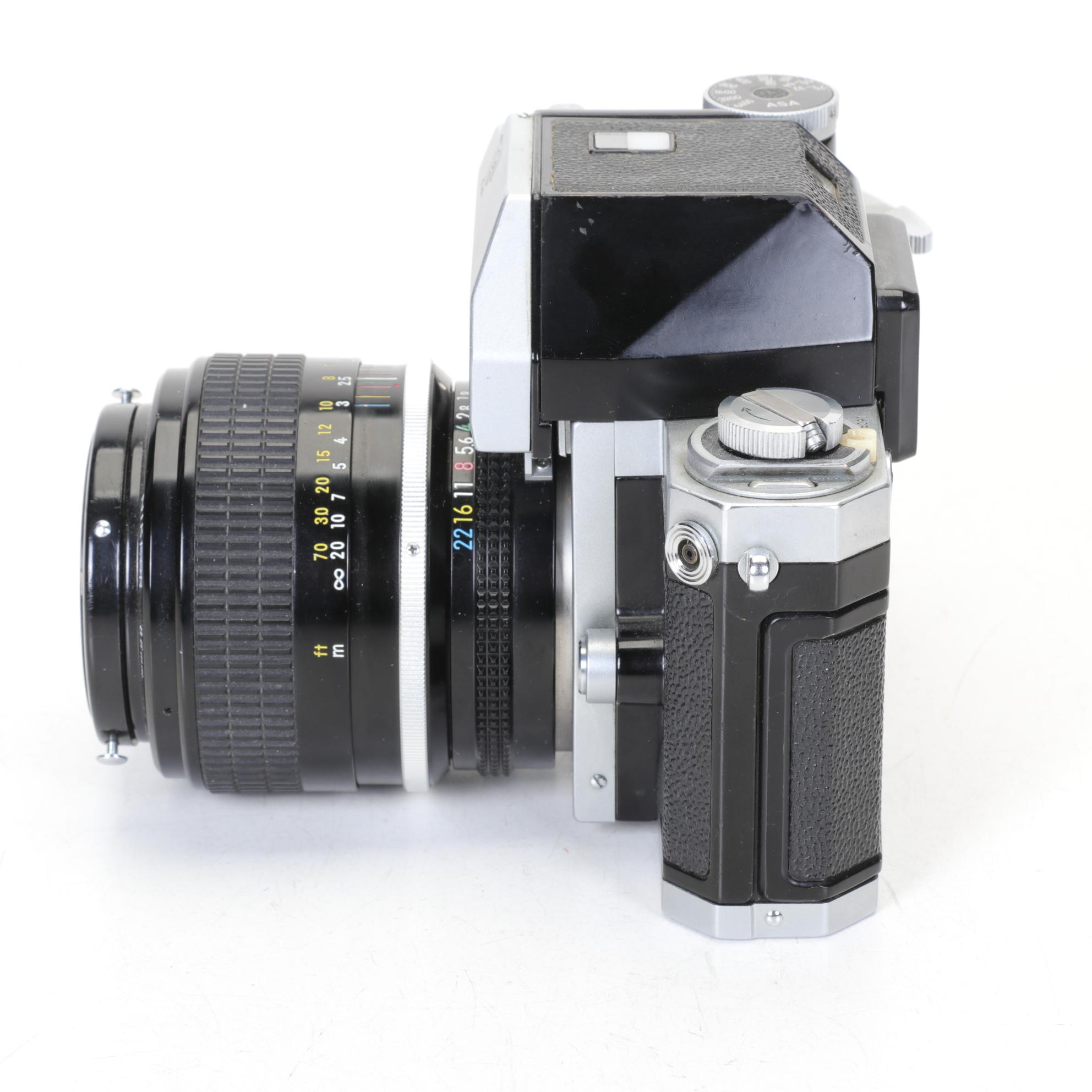 Nikon F 35mm Film Camera with 85MM f/1.8 Lens