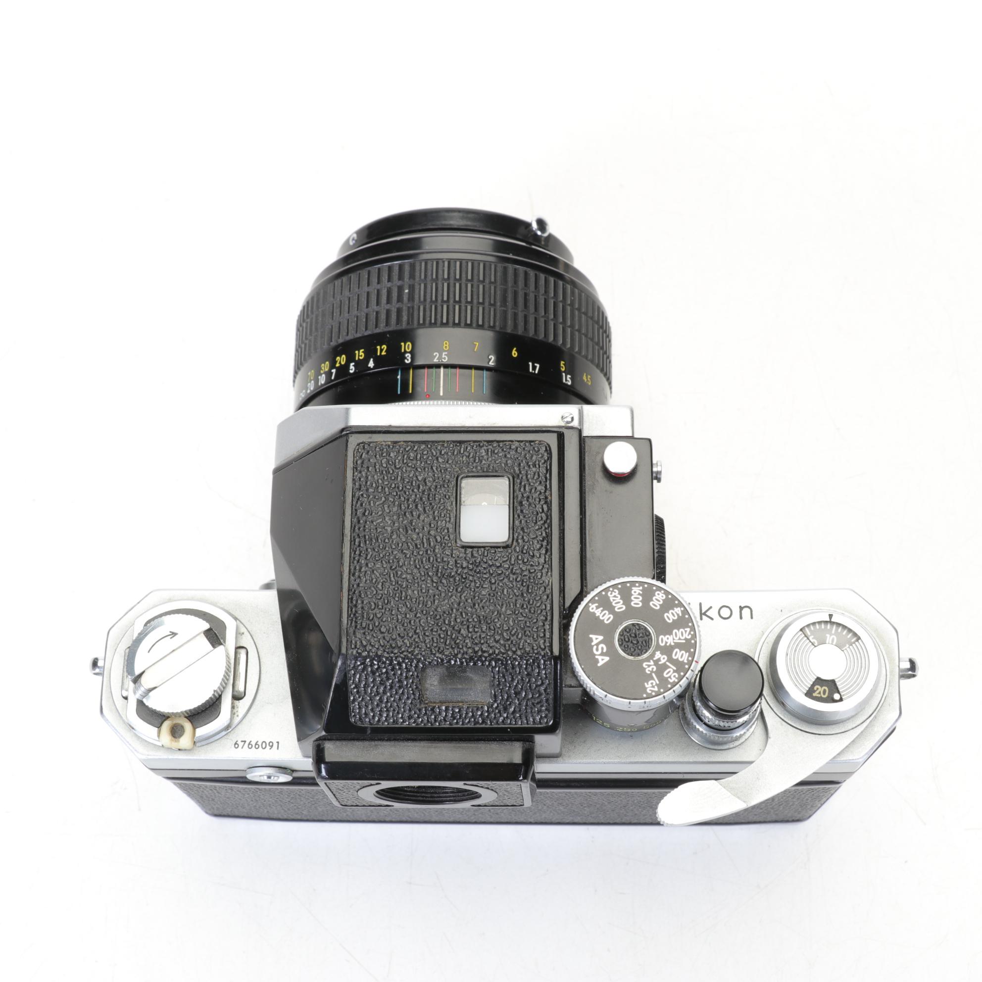 Nikon F 35mm Film Camera with 85MM f/1.8 Lens