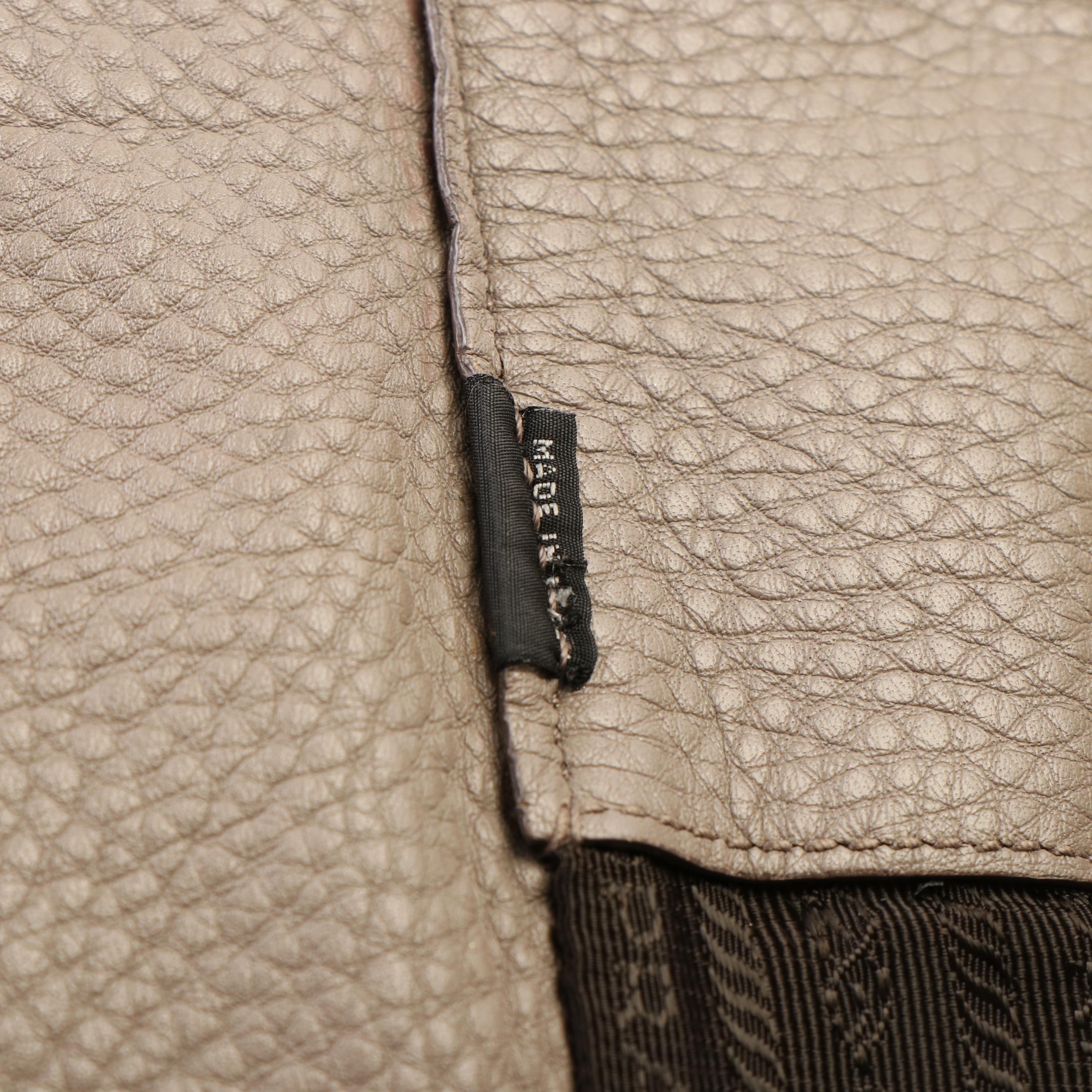 Prada Vitello Daino Side Zip Shopping Tote Bag