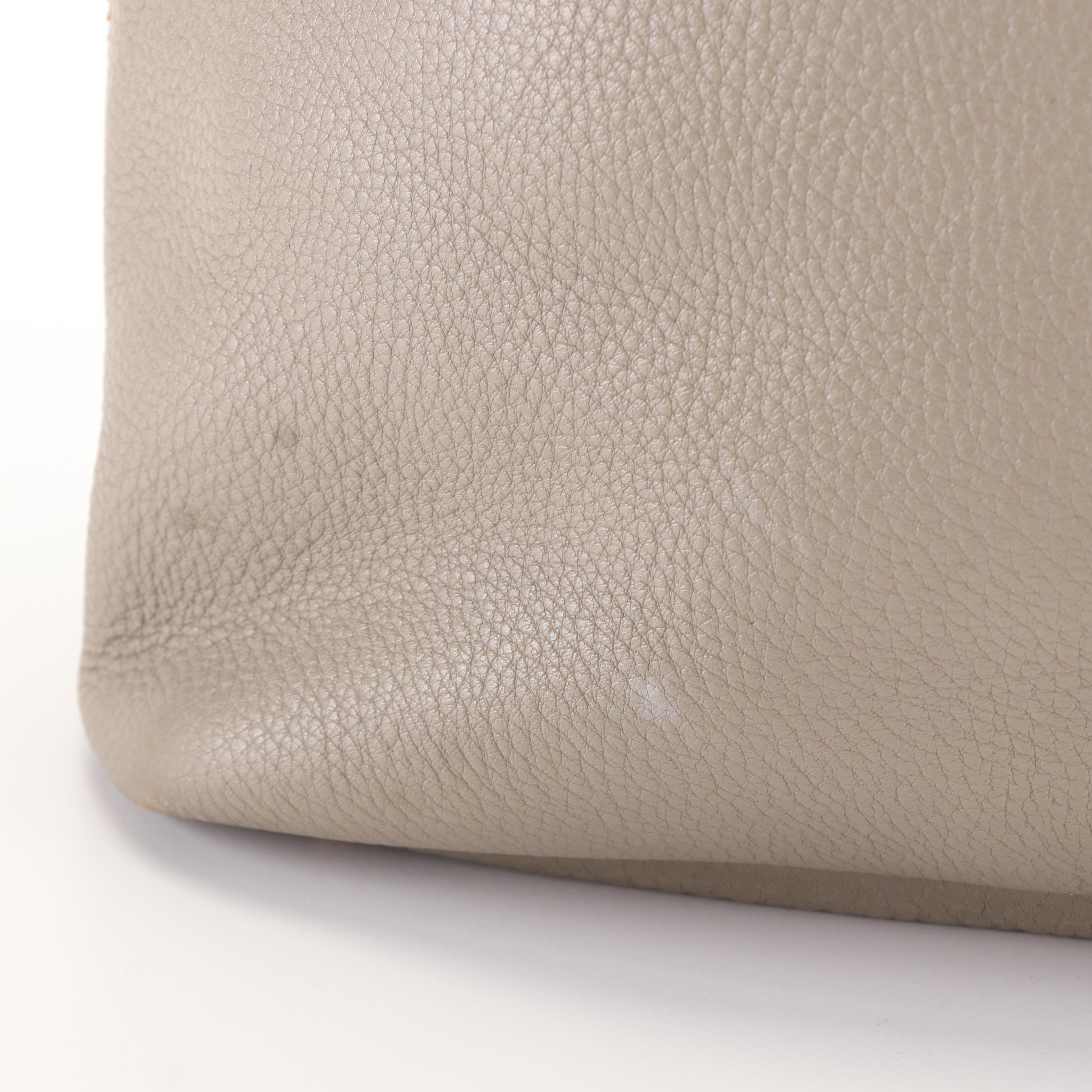 Prada Vitello Daino Side Zip Shopping Tote Bag