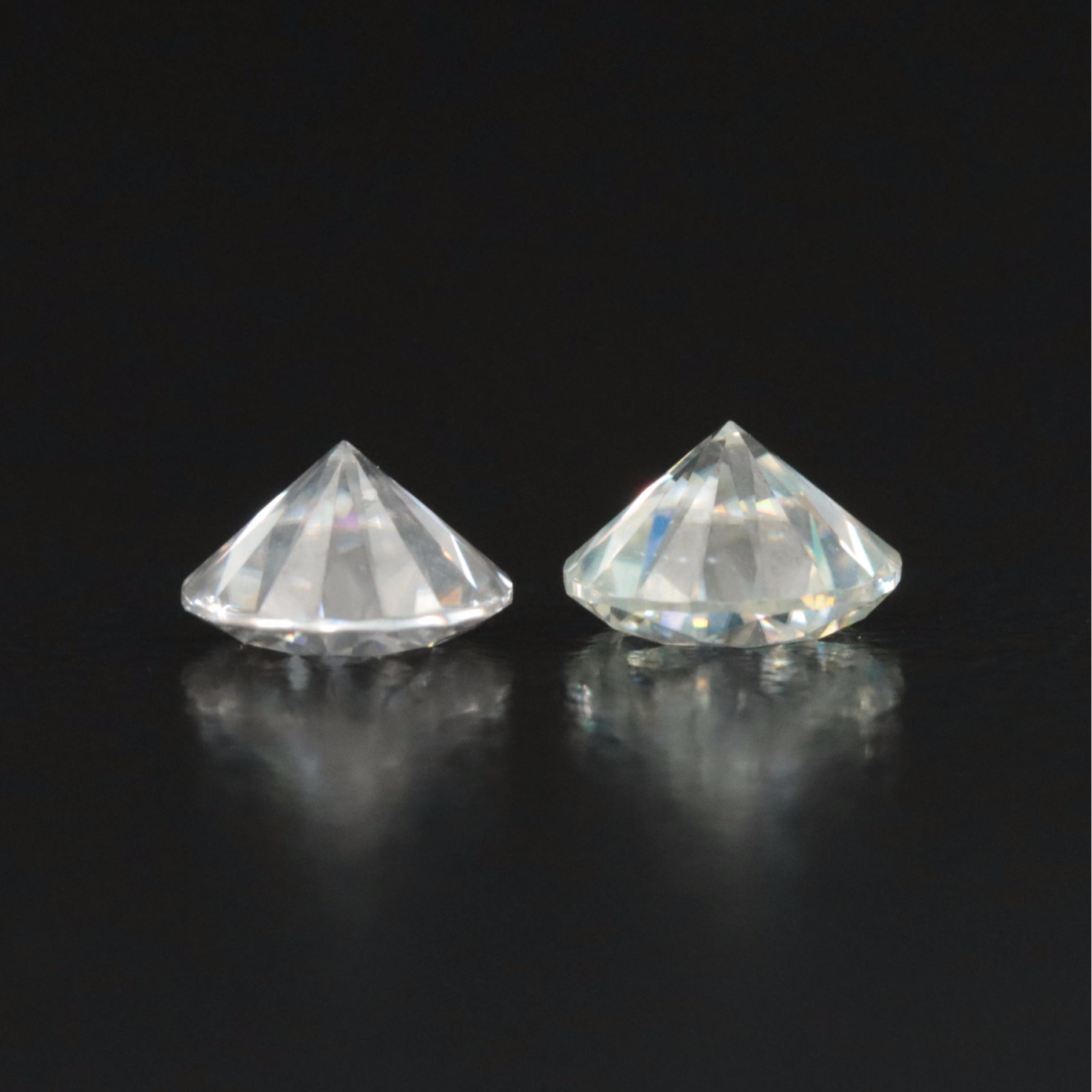 Loose 2.48 CTW Moissanite Pair