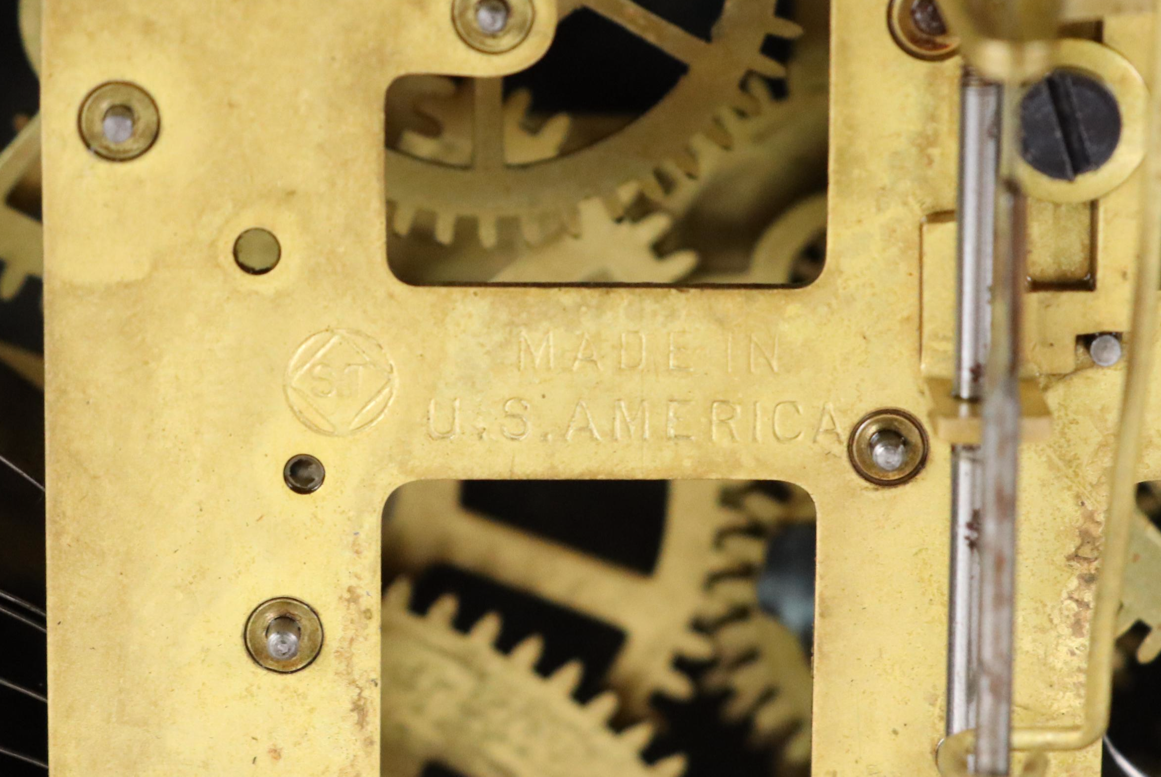 Seth Thomas White Adamantine Mantel Clock, Early 20th Century