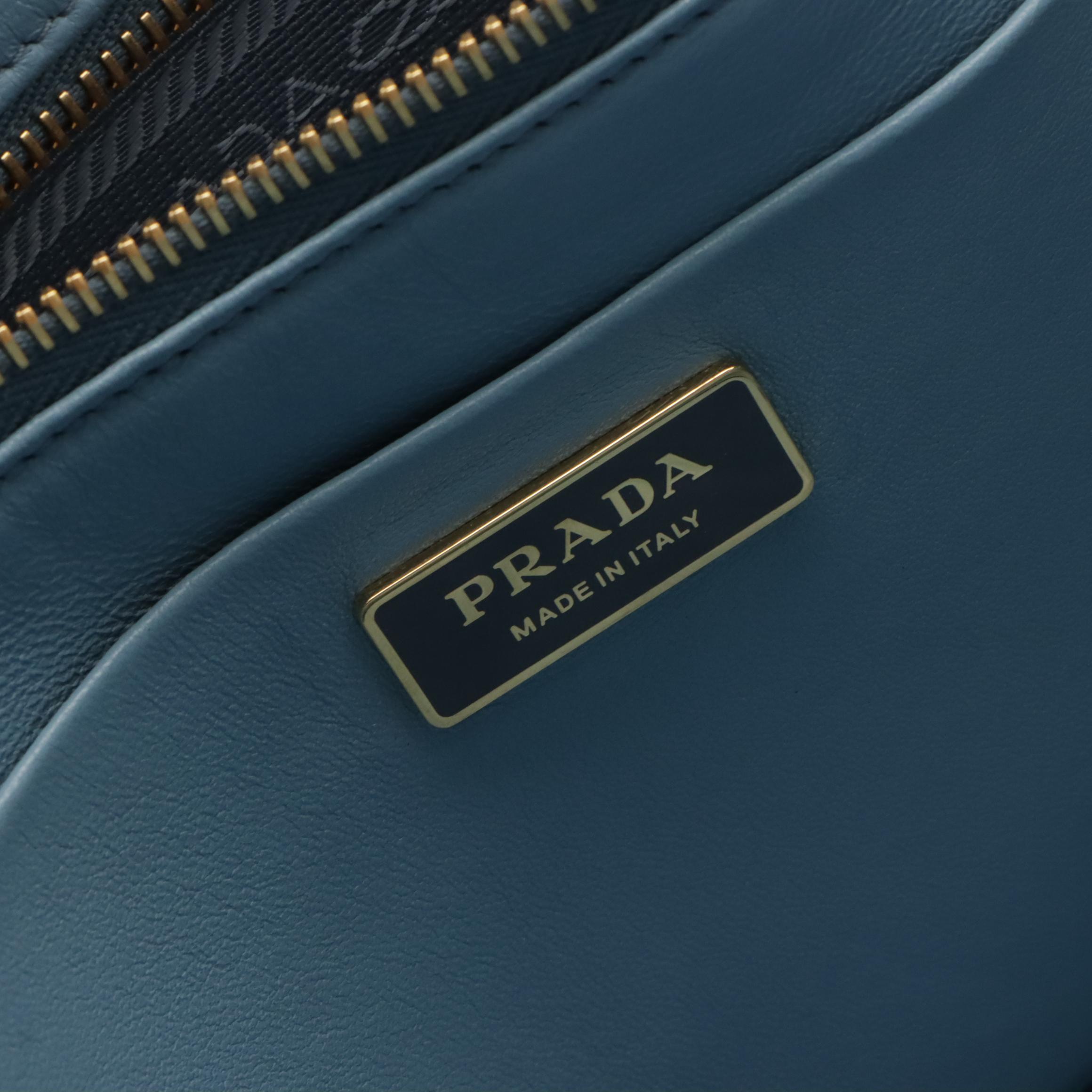 Prada x James Jean Limited Edition Bauletto Bag in Grained Leather