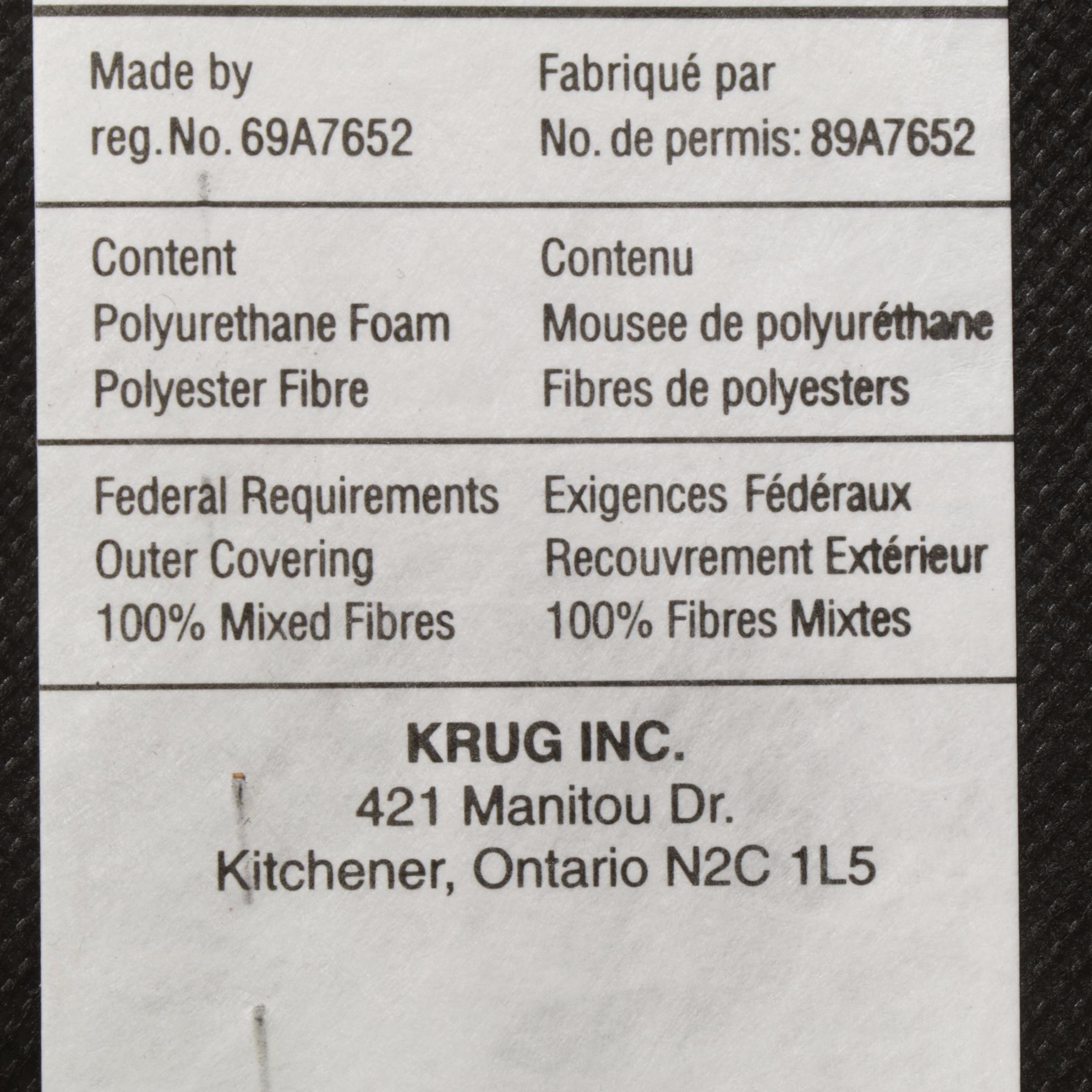 Pair of Krug "Sutton" Modernist Style Fabric and Metal Club Chairs