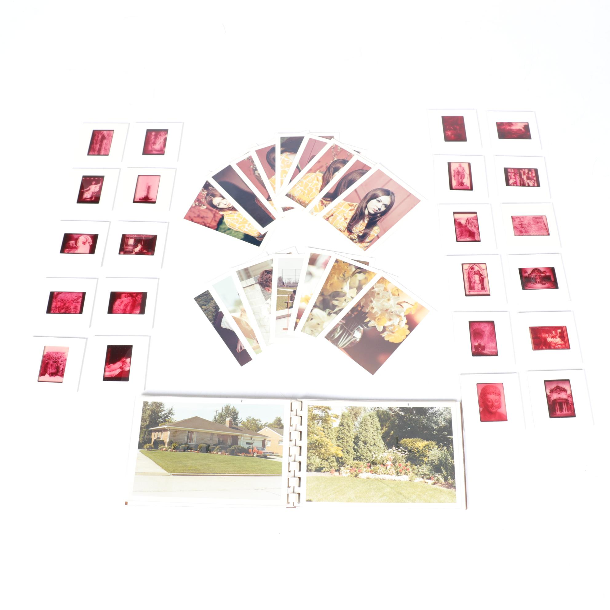 Collection of Slides and Retro Photo Prints