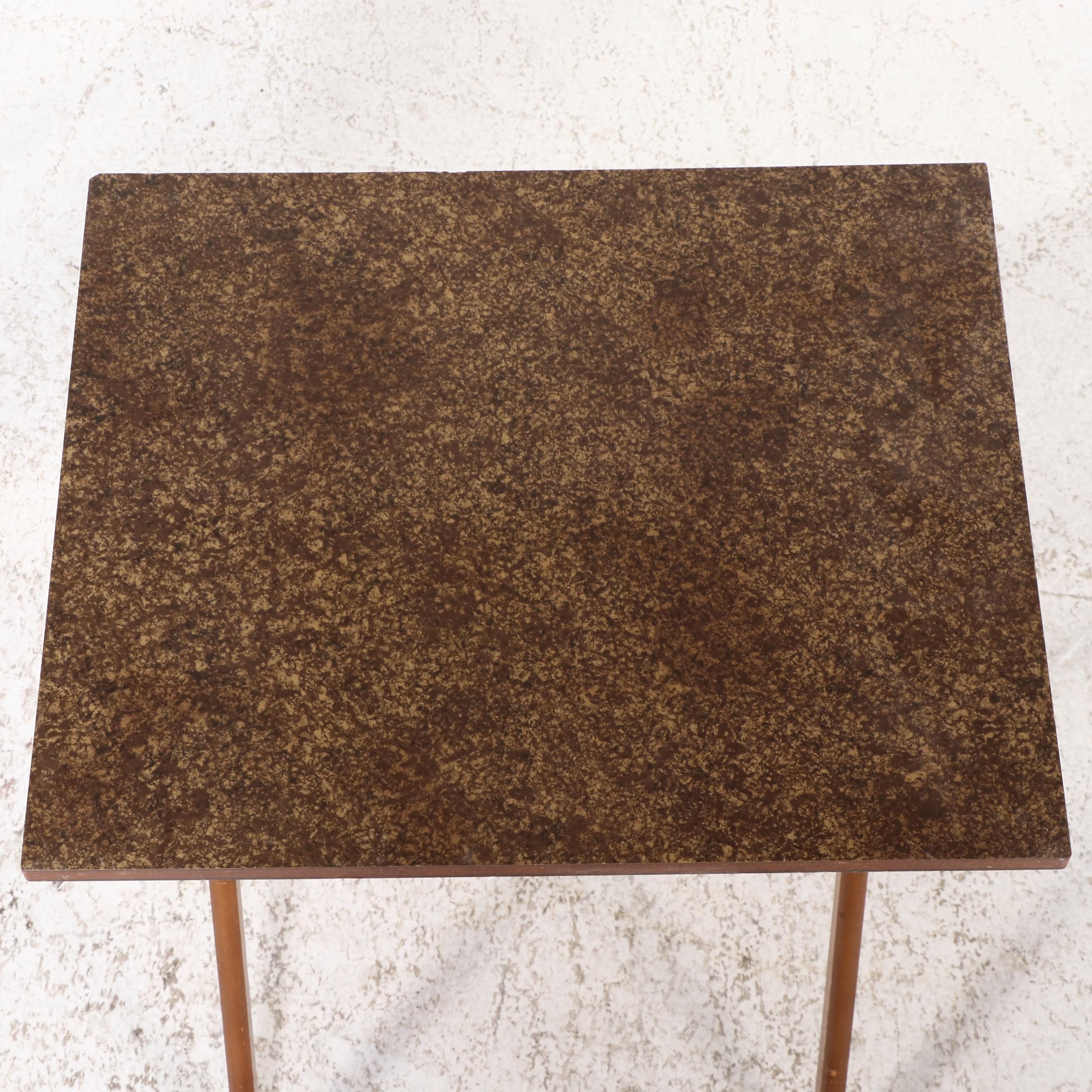 Scheibe Mid Century Modern Style Tray Tables with Stand