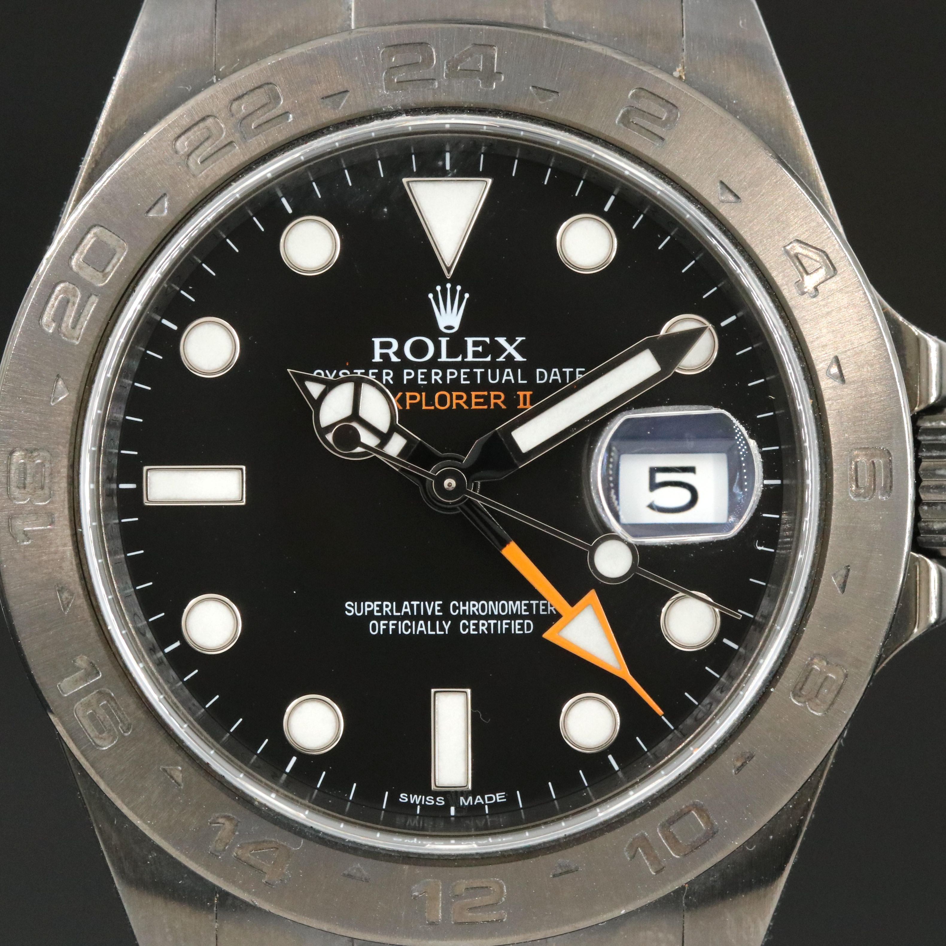 Rolex Explorer II Black Custom PVD/DLC Coated Stainless Steel Date Watch
