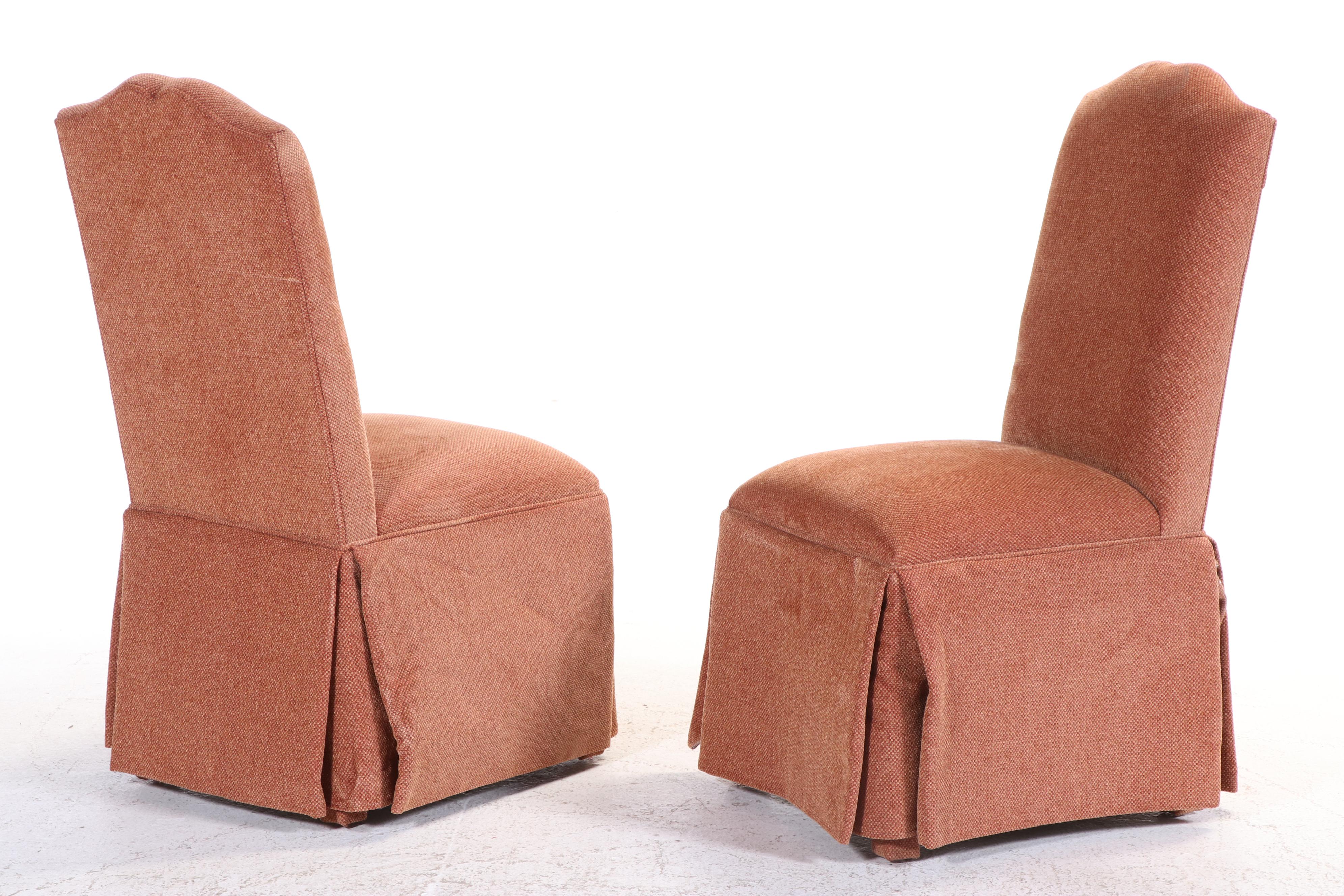 Andre Originals French Provincial Style Wood Dining Table and Eight Chairs