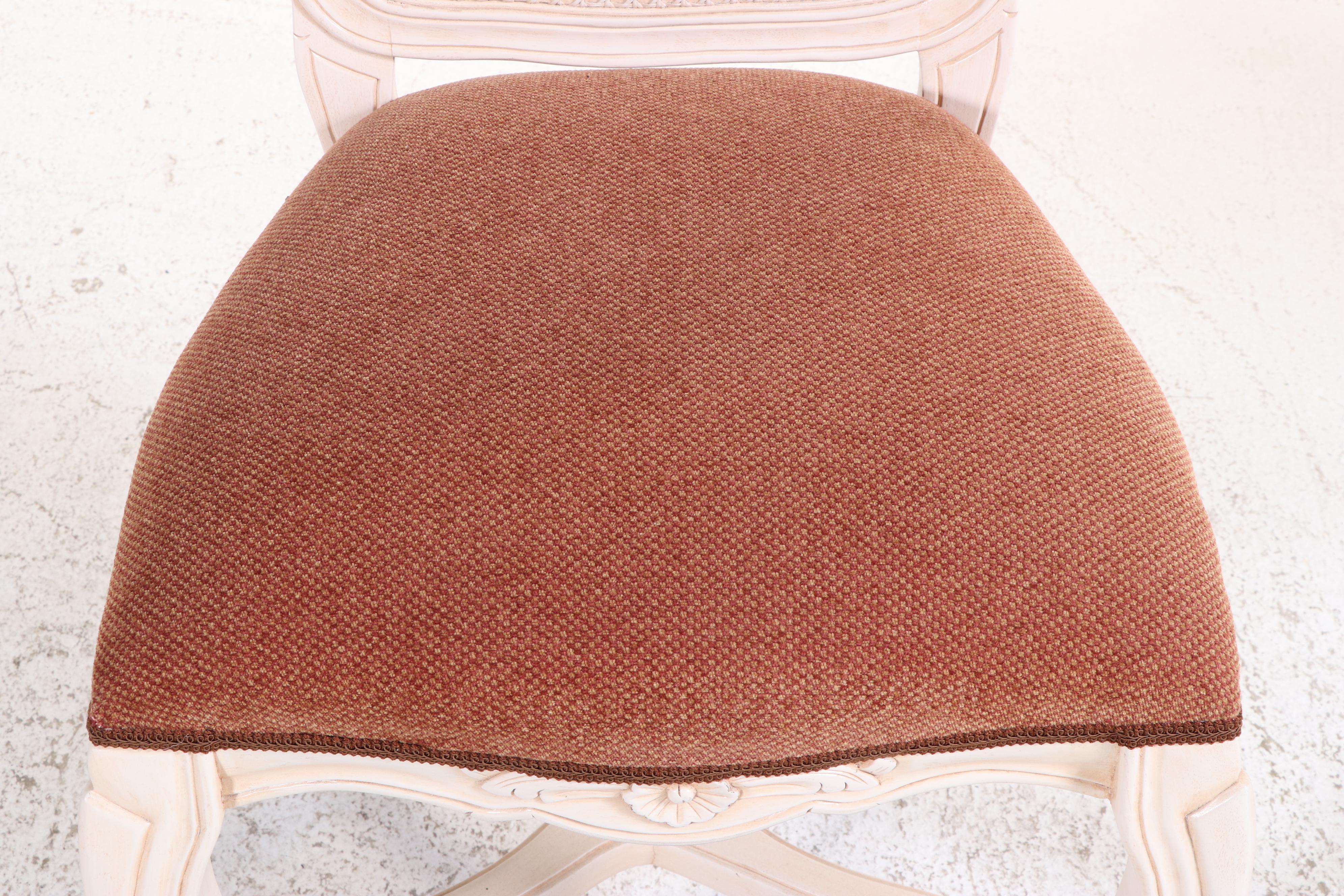 Andre Originals French Provincial Style Wood Dining Table and Eight Chairs