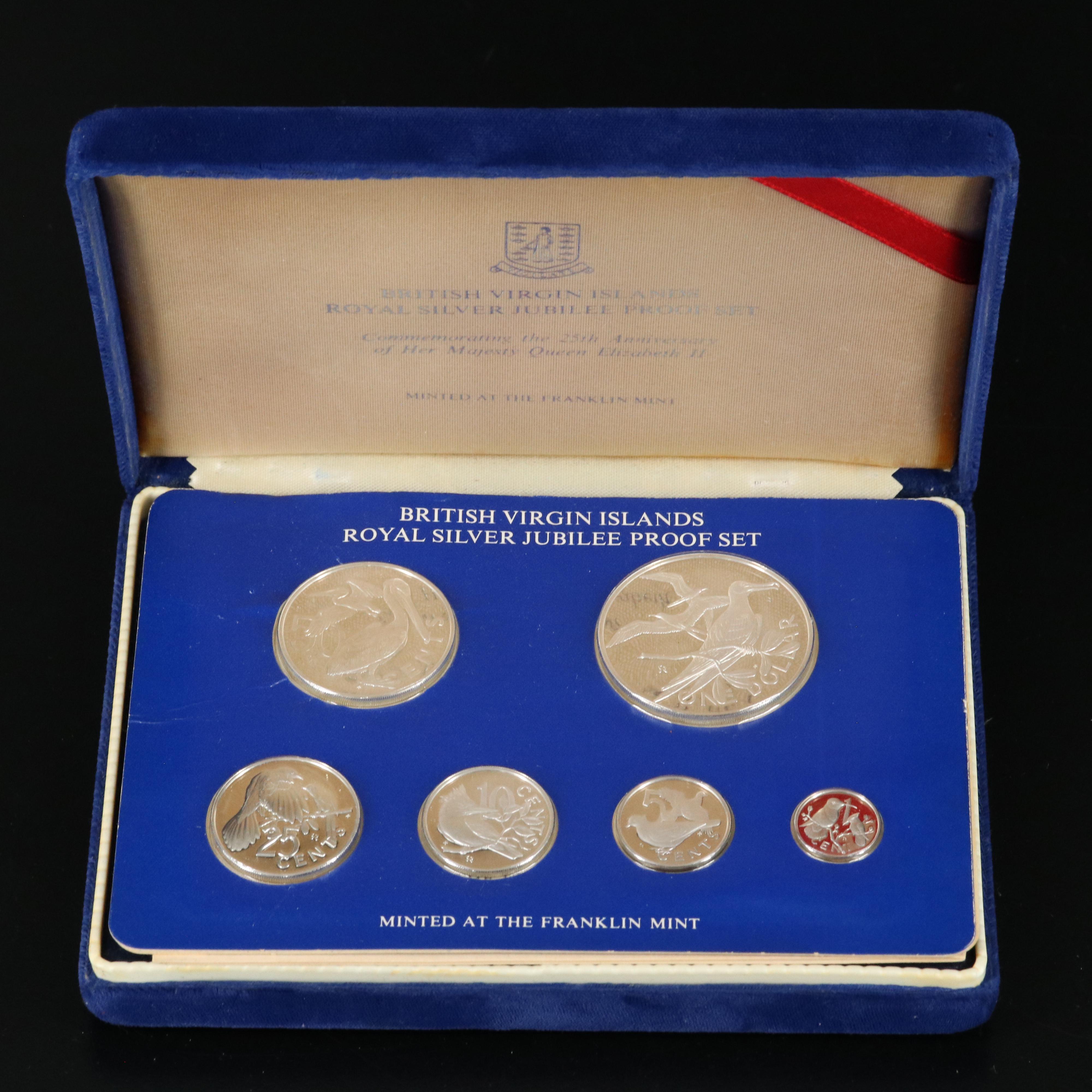 1977 British Virgin Islands all .925 Silver Proof Set