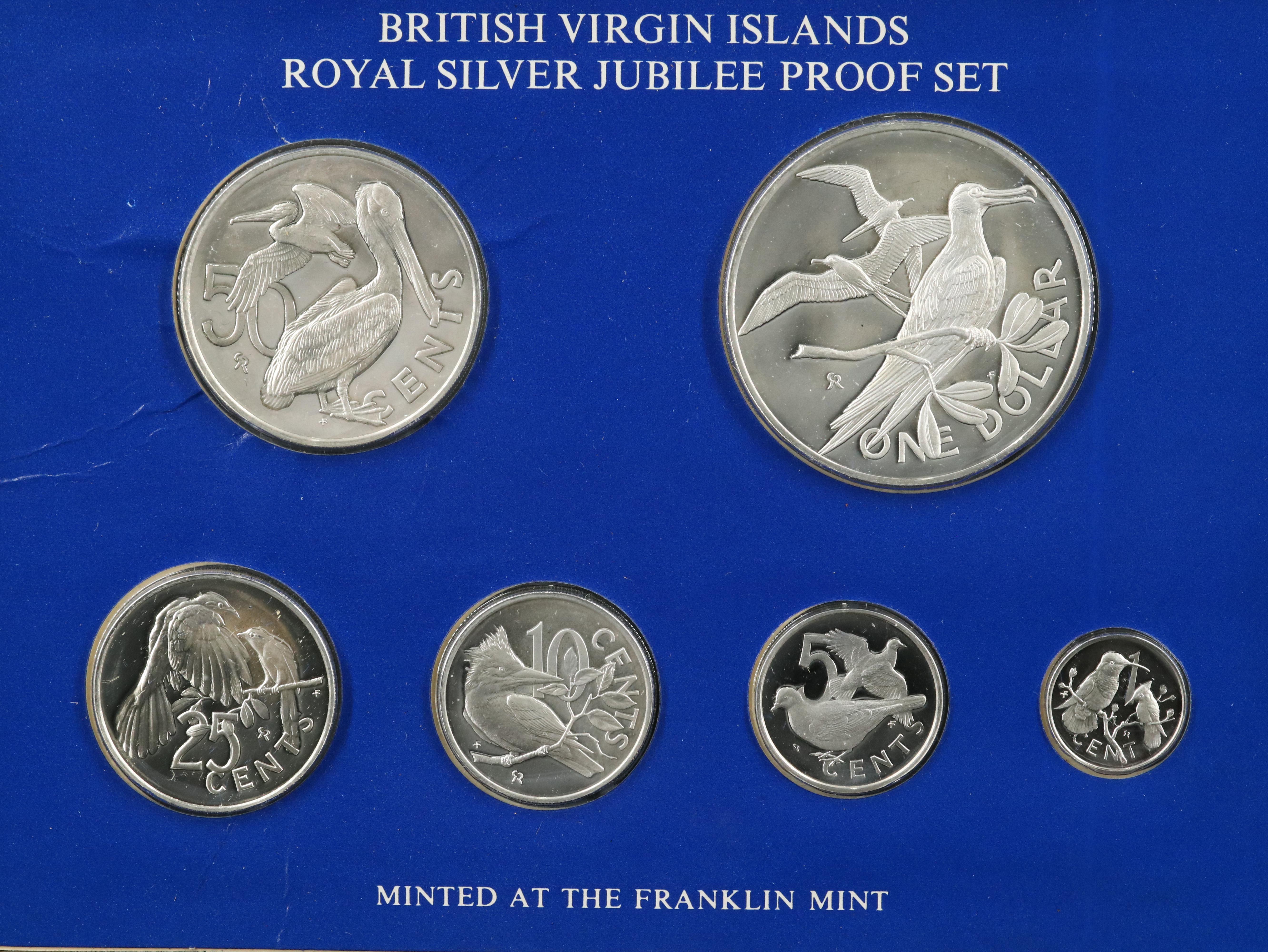 1977 British Virgin Islands all .925 Silver Proof Set