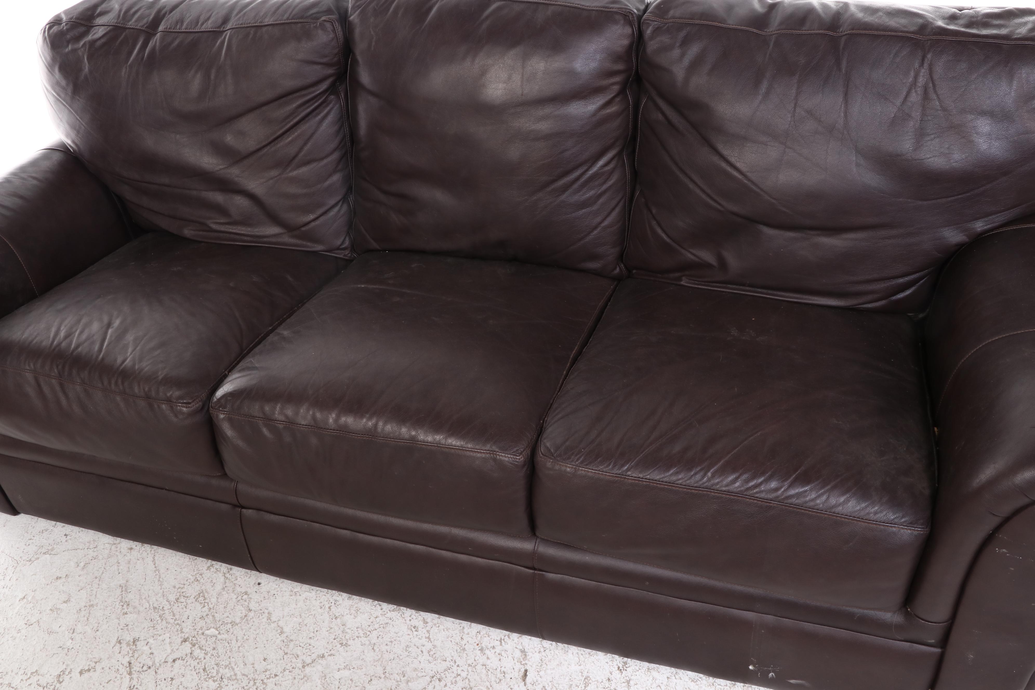 Preston Hill Faux Leather Sofa