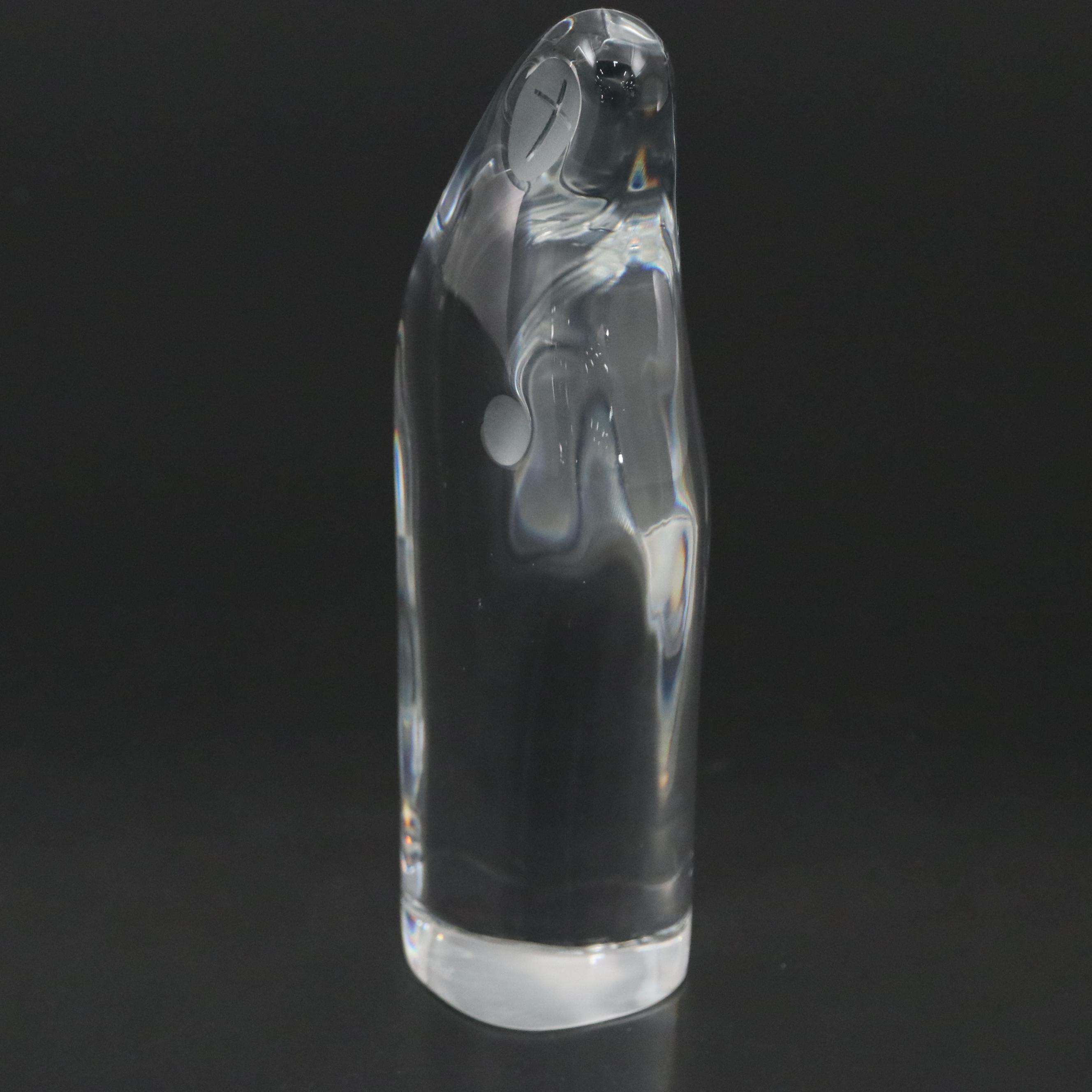 Baccarat "Madonna and Child" Crystal Figurine