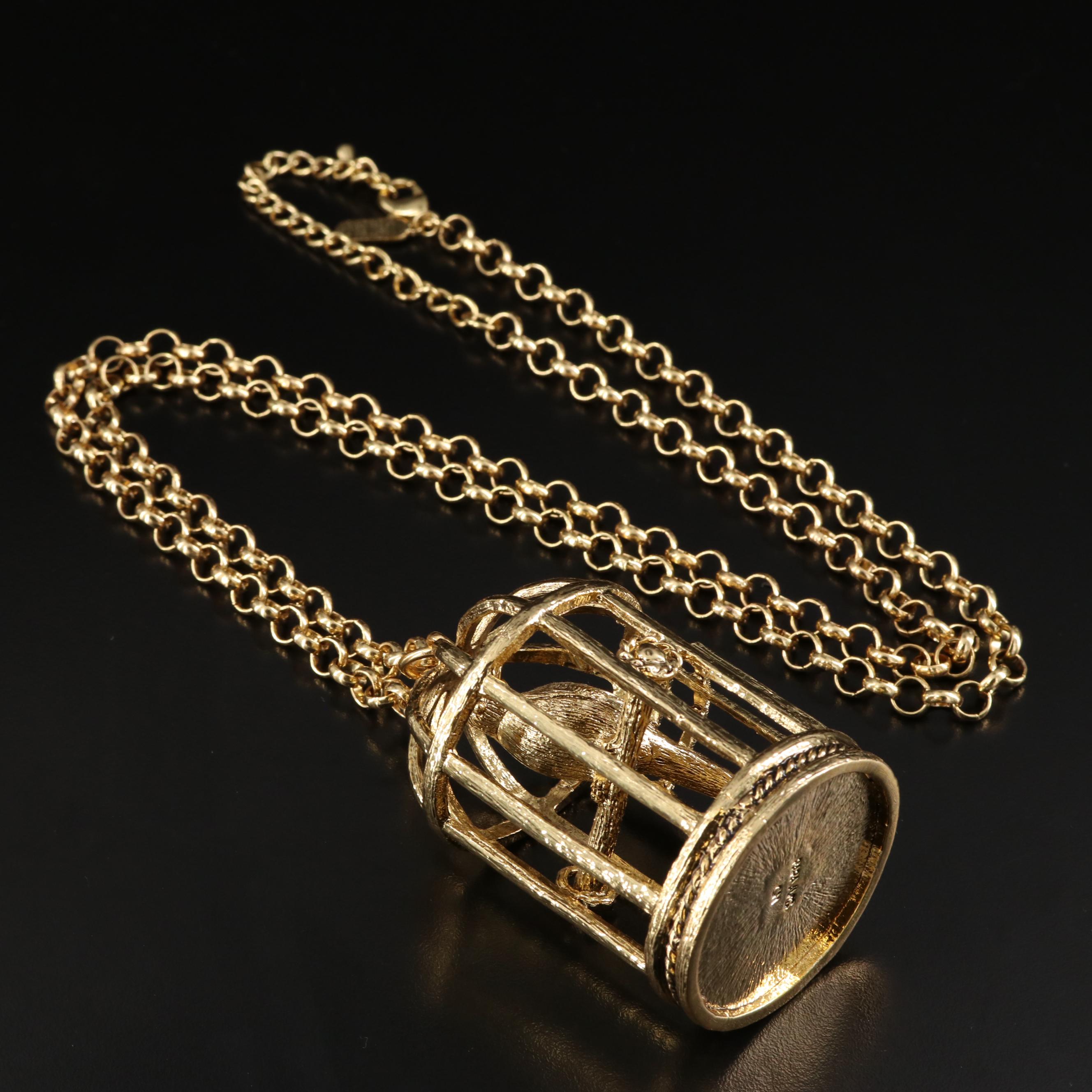 Rara Avis by Iris Apfel "Birdcage" Necklace