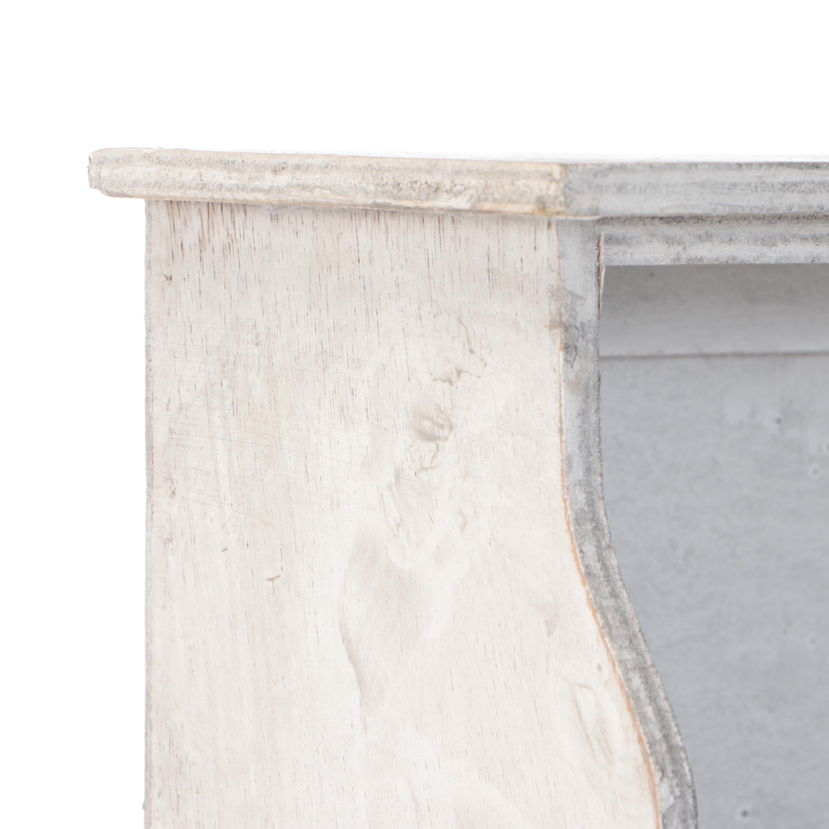 Rustic Wooden Wall Hanging Coat Rack with Storage Compartments