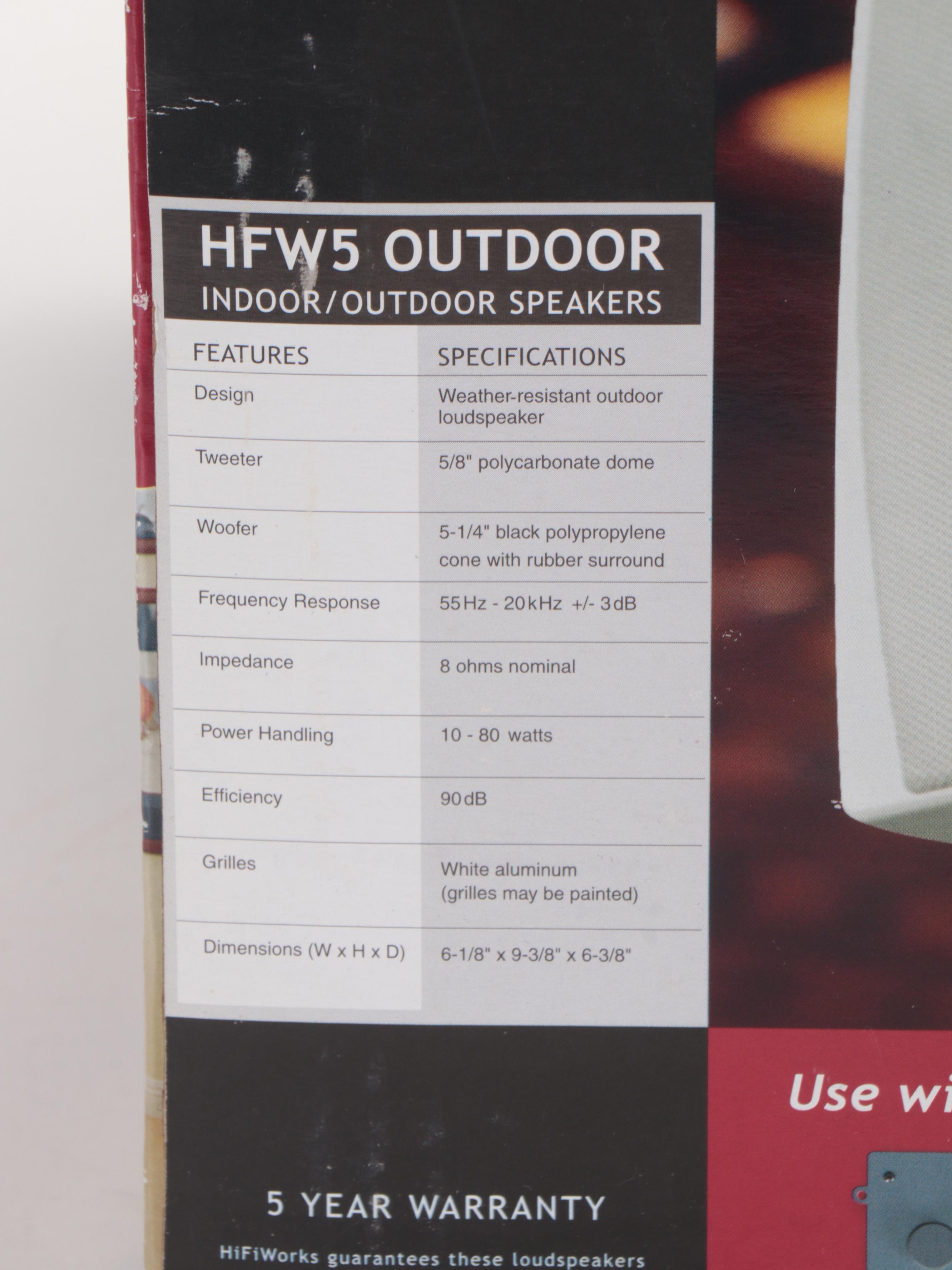 HiFi Works Indoor/Outdoor Speaker Set and Rock Speakers