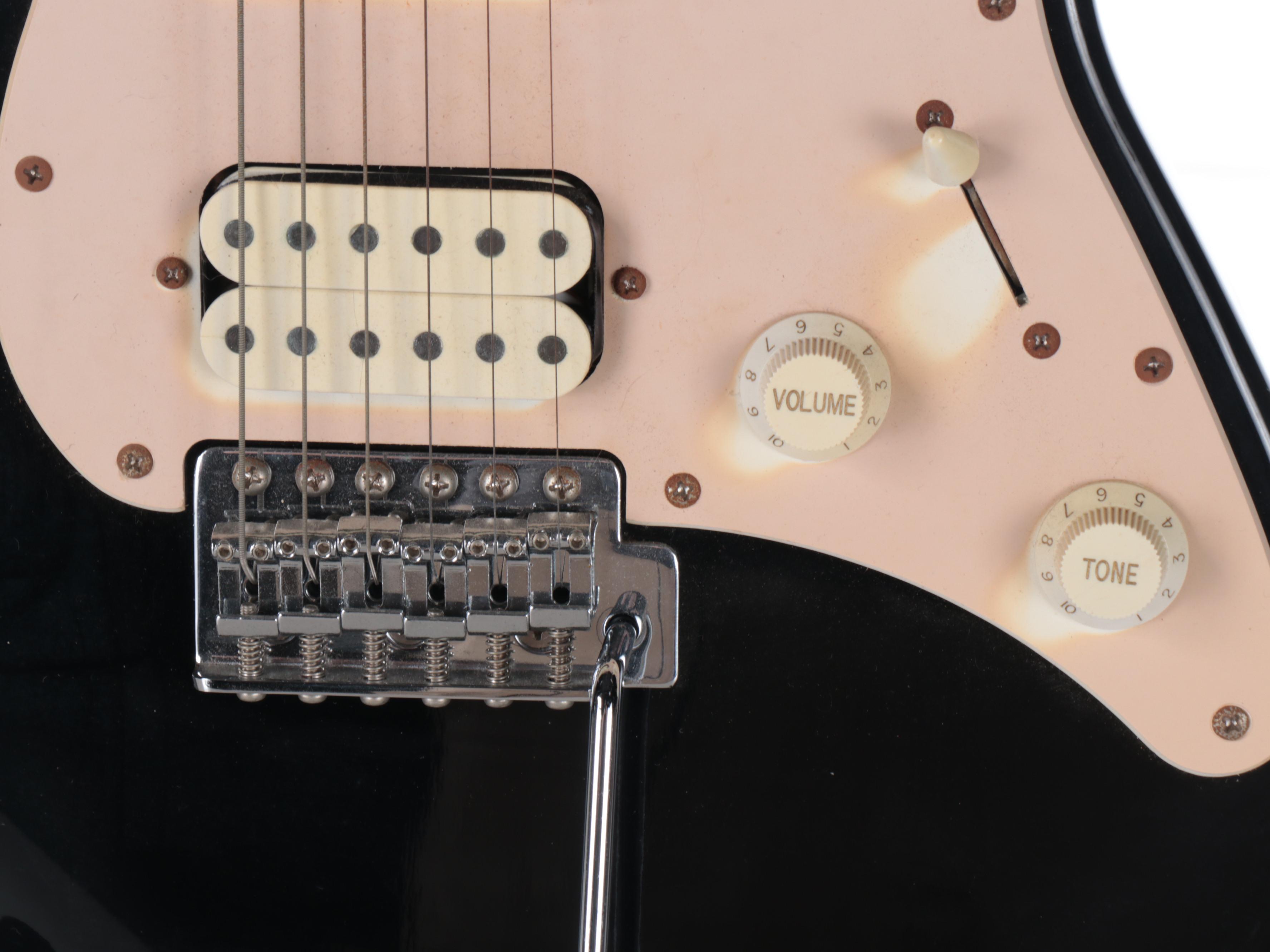 Yamaha Six-String Black Ename Electric Guitar, GA-10 Amplifier, Nylon Gigbag