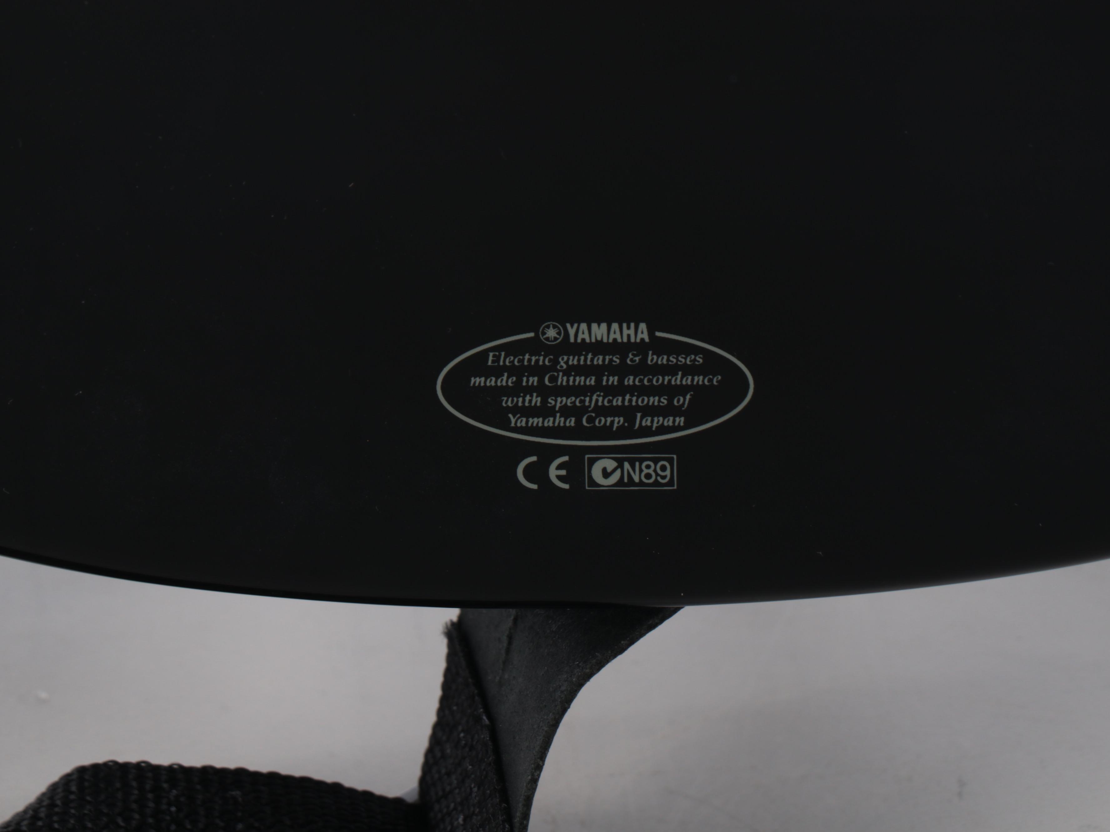 Yamaha Six-String Black Ename Electric Guitar, GA-10 Amplifier, Nylon Gigbag