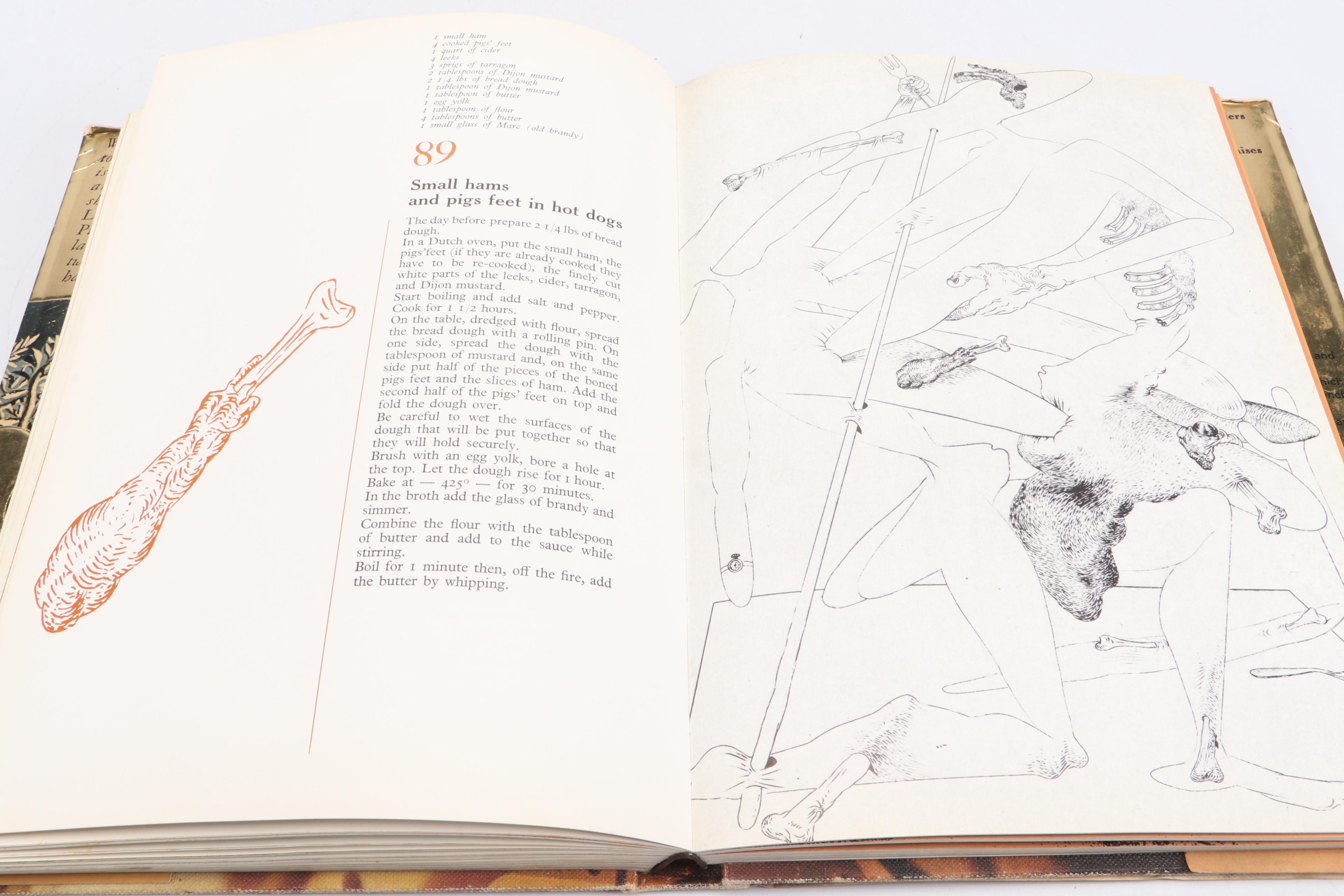 First Edition "Les dîners de Gala" by Salvador Dalí, 1973