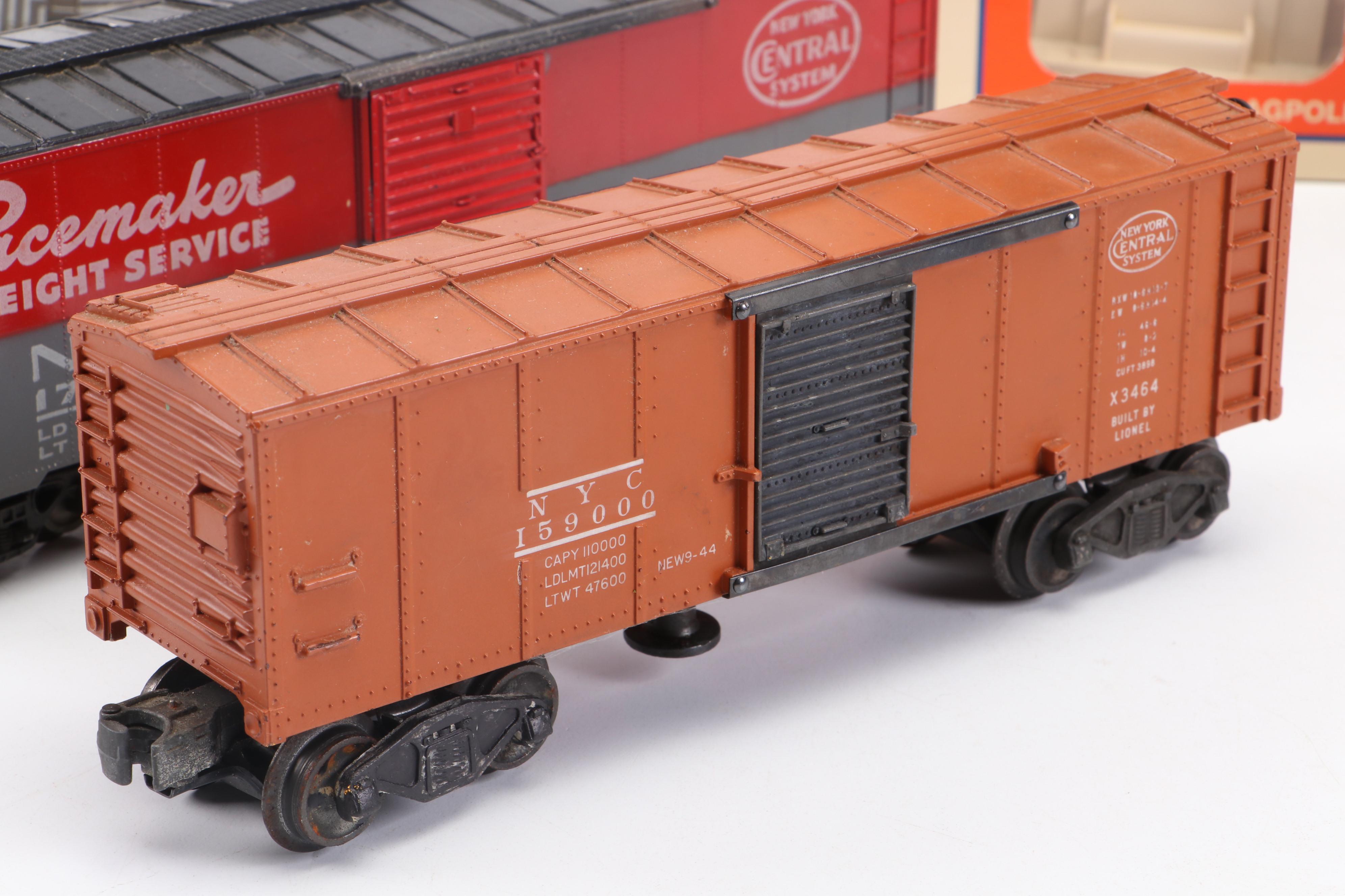 Lionel New York Central Diesel Locomotive with Boxcars, Gondolas and More