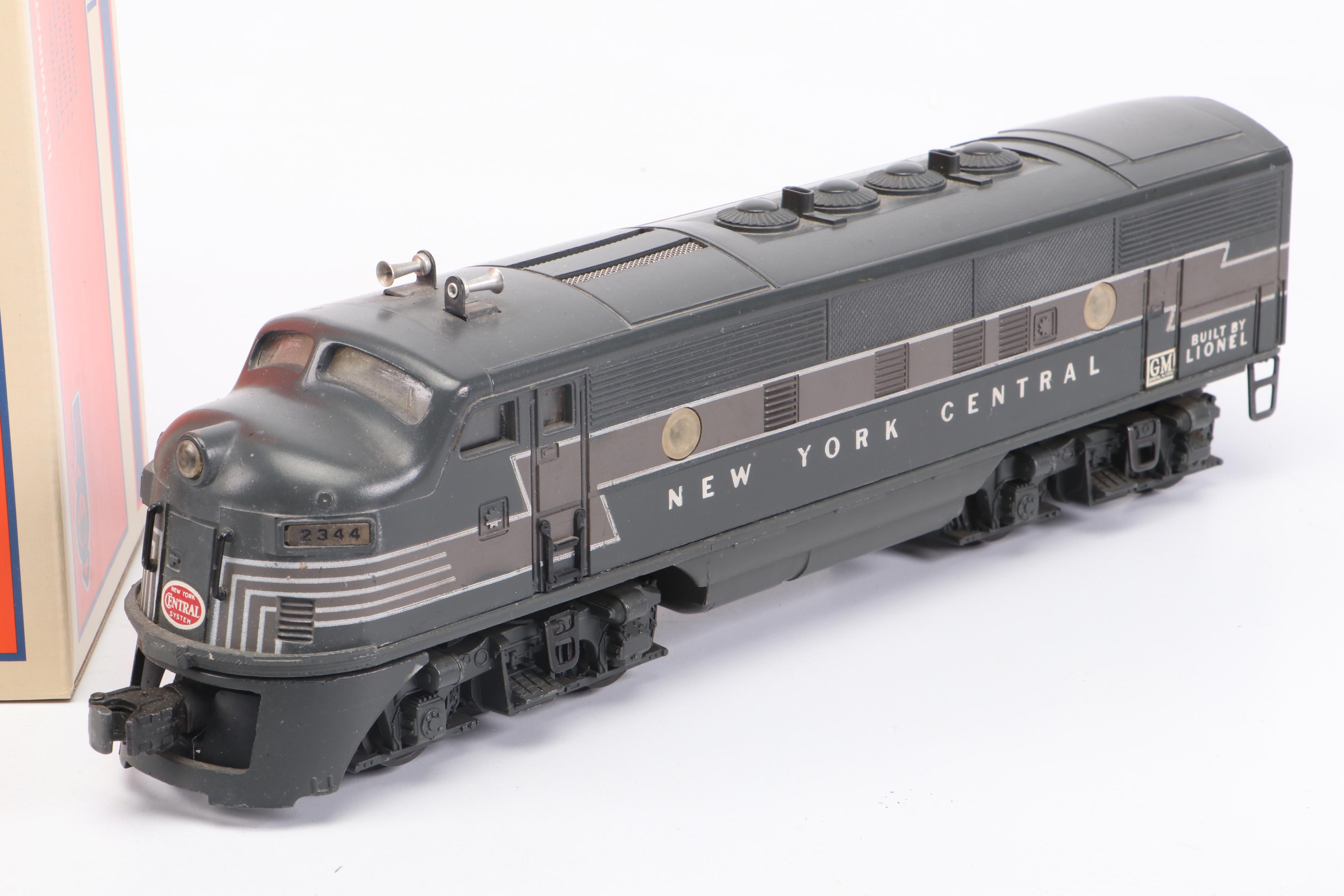 Lionel New York Central Diesel Locomotive with Boxcars, Gondolas and More