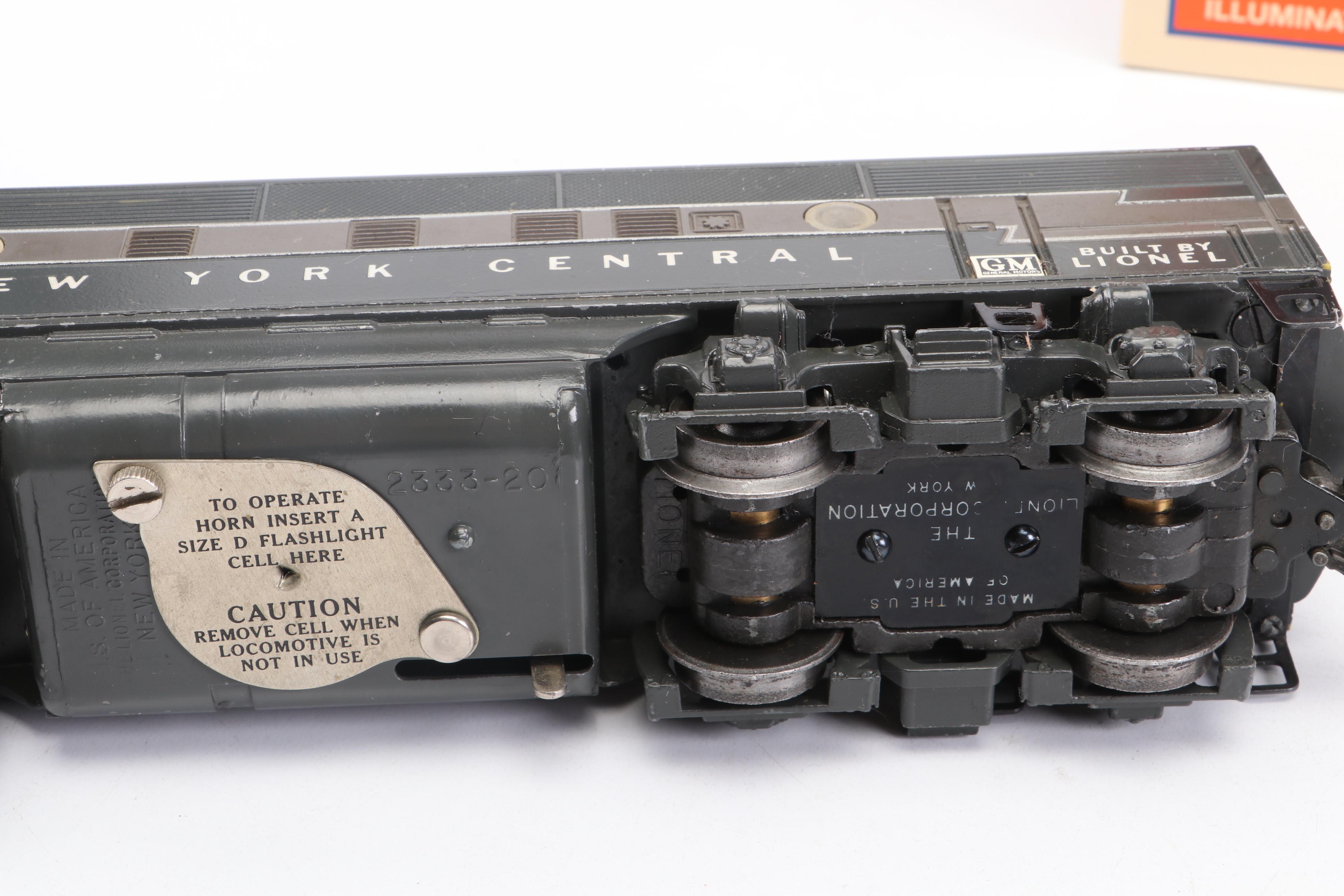 Lionel New York Central Diesel Locomotive with Boxcars, Gondolas and More