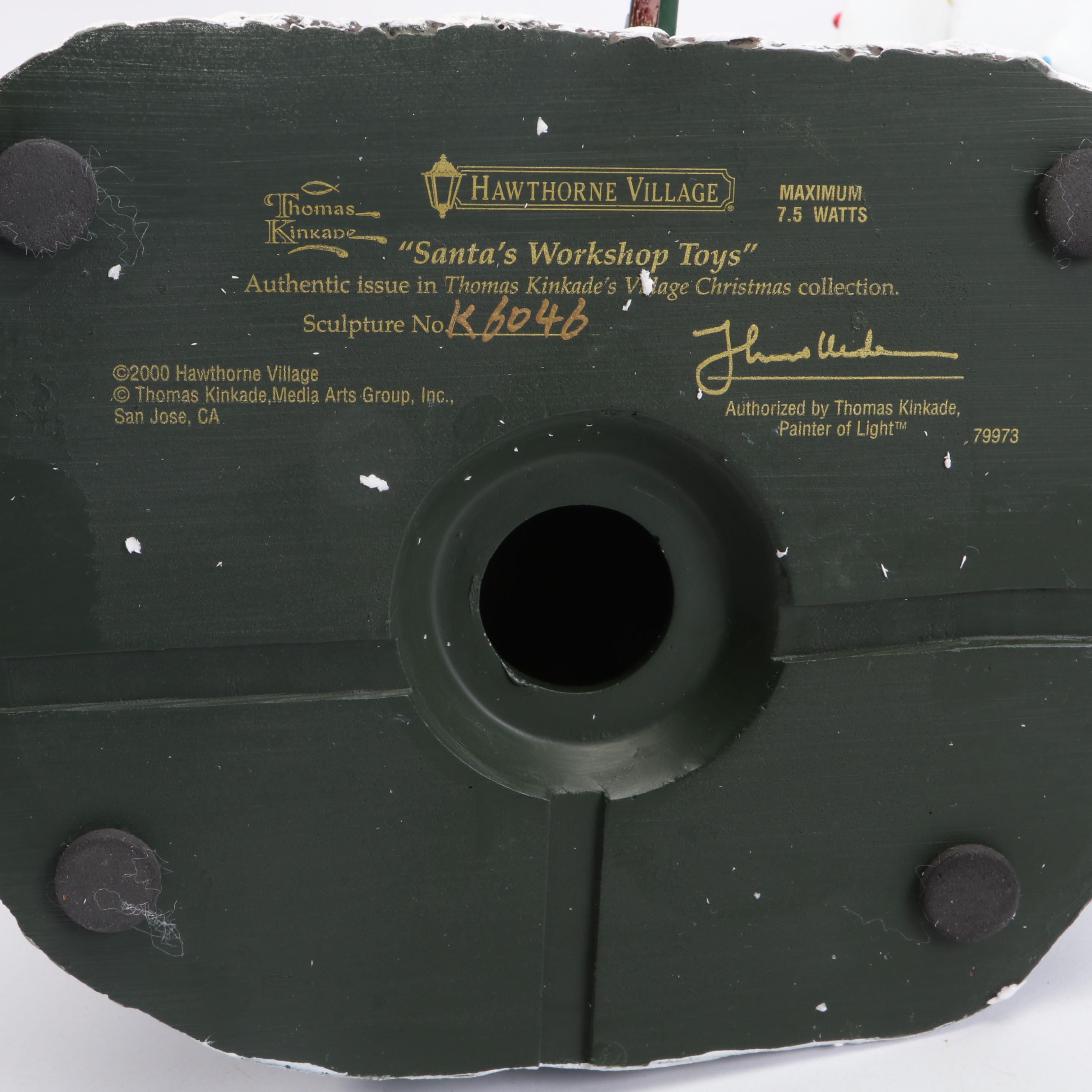 Hawthorne Village "Village Books" & More Thomas Kinkade Christmas Village Models