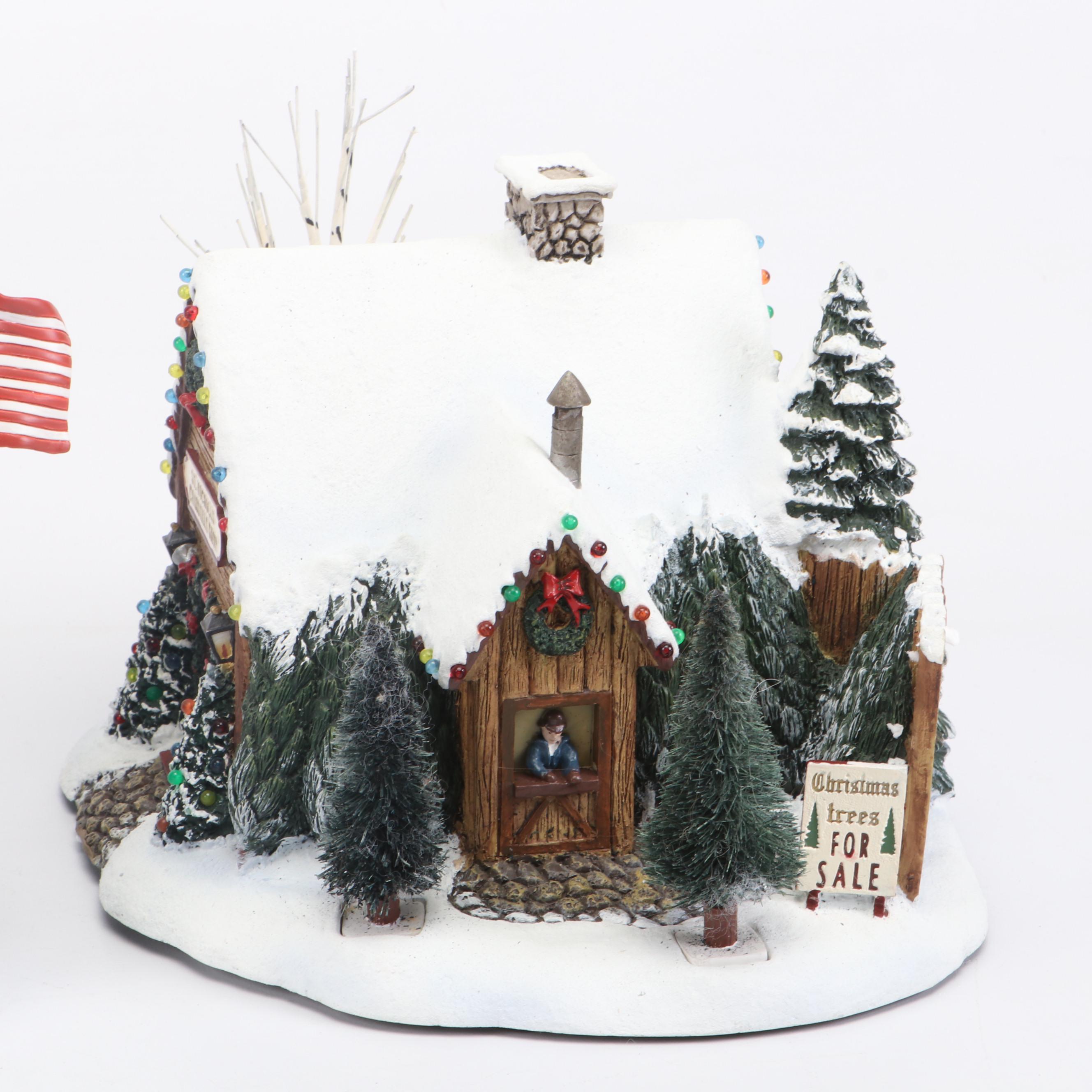 Hawthorne Village "Village Books" & More Thomas Kinkade Christmas Village Models